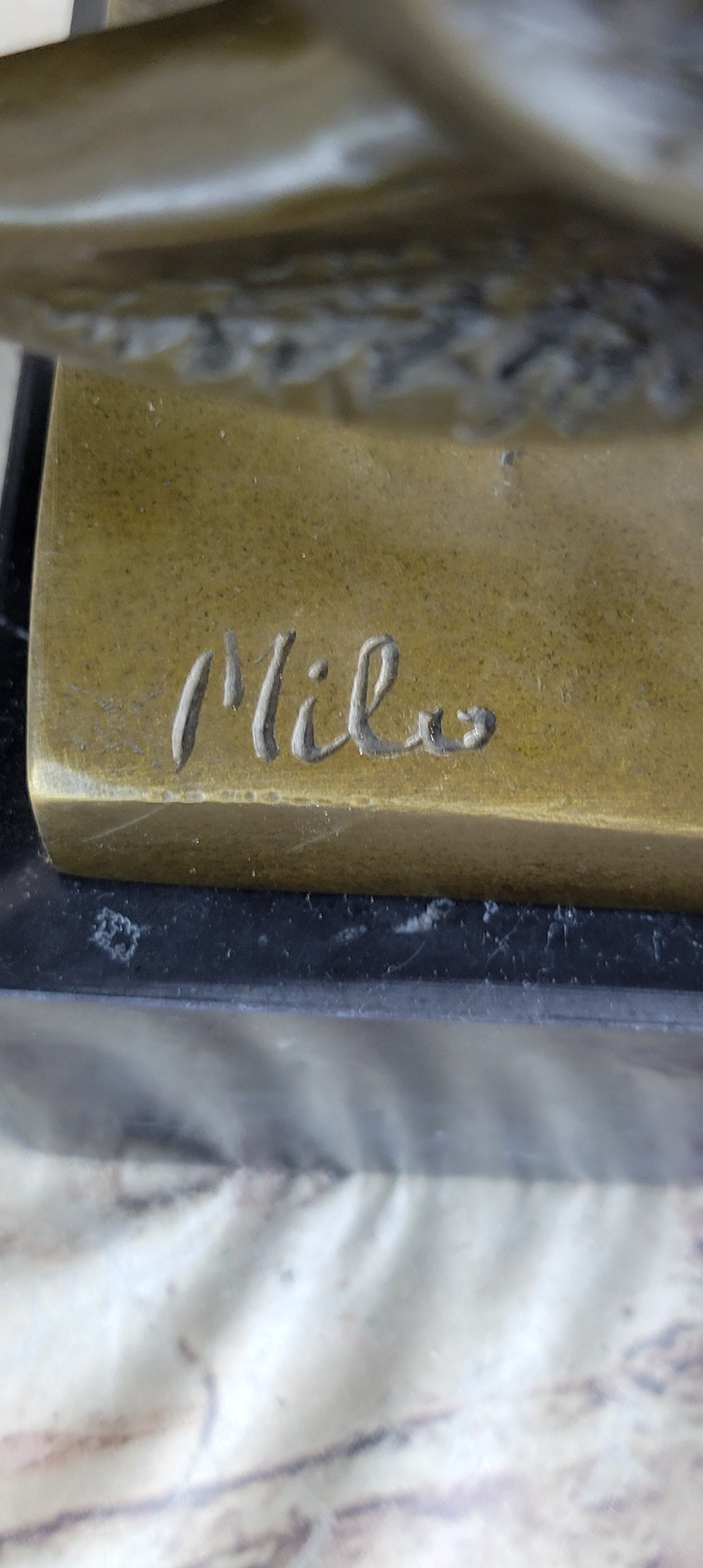 Abstract Galloping Horses Bronze Sculpture Original Equine Art Signed by Milo