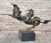 Abstract Galloping Horses Bronze Sculpture Original Equine Art Signed by Milo