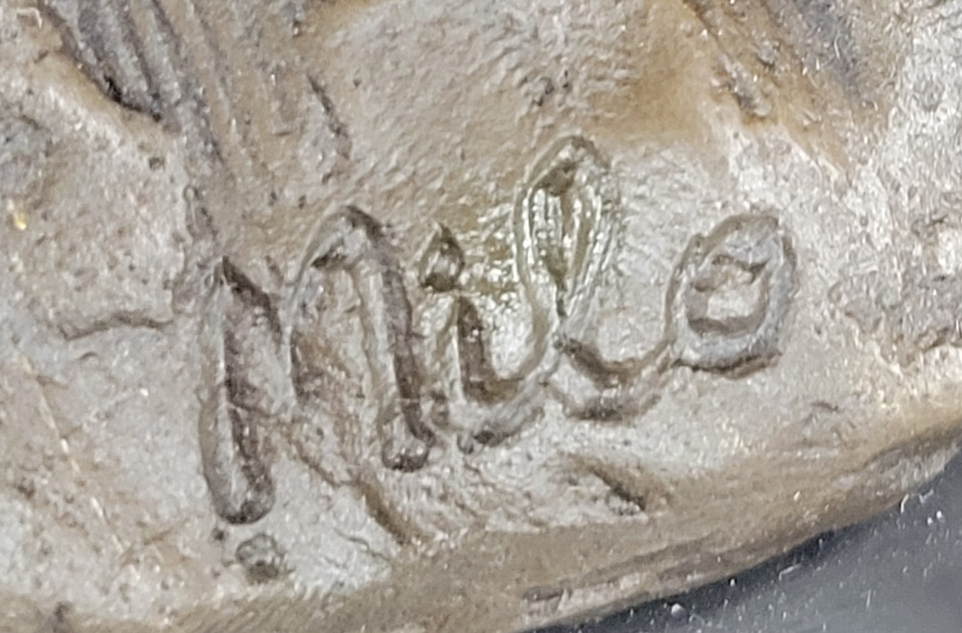 Impressionist Bronze Art Sculpture of a Pair of Female Lions Lionesses on Marble Base