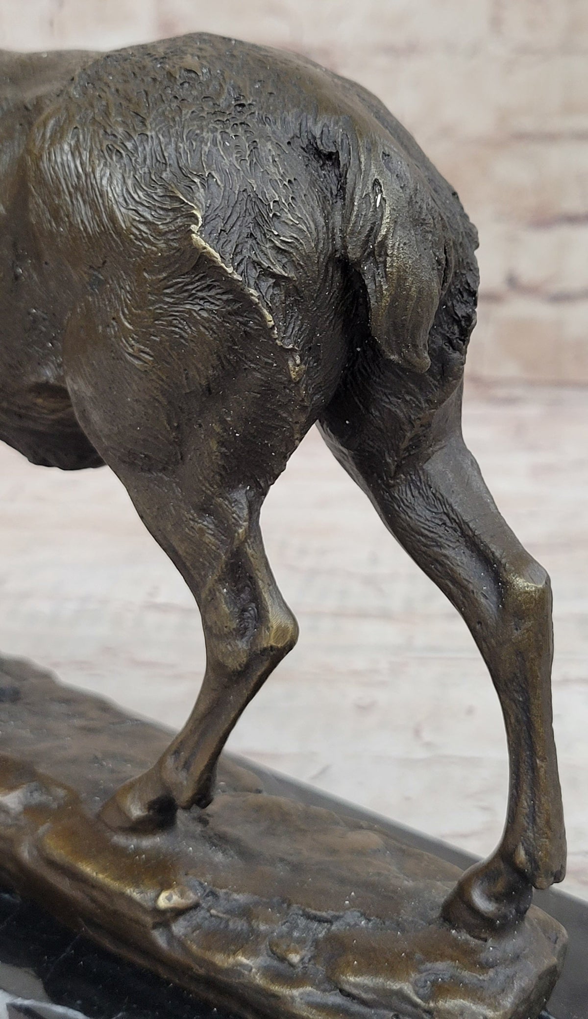 Signed Milo Male Deer Stag Buck Wildlife Bronze Sculpture Statue Figurine Art