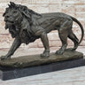 Young Male Lion Hot Cast Bronze Sculpture Wildlife Art Figure by Milo