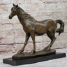 Arabian Horse Bronze Statue Sculpture PJ Mene Equestrian Stables Decor 10" x 11"