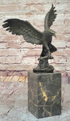 Swooping Eagle Catching Fish Hot Cast Wildlife Bronze Sculpture Statue Figurine