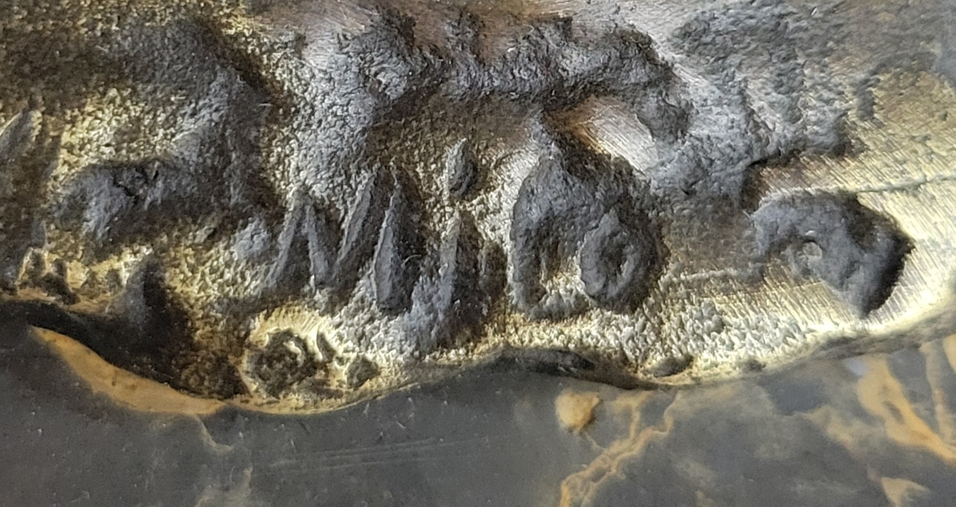 Abstract Modern Contemporary Horse Figurine Bronze Sculpture on Marble Base