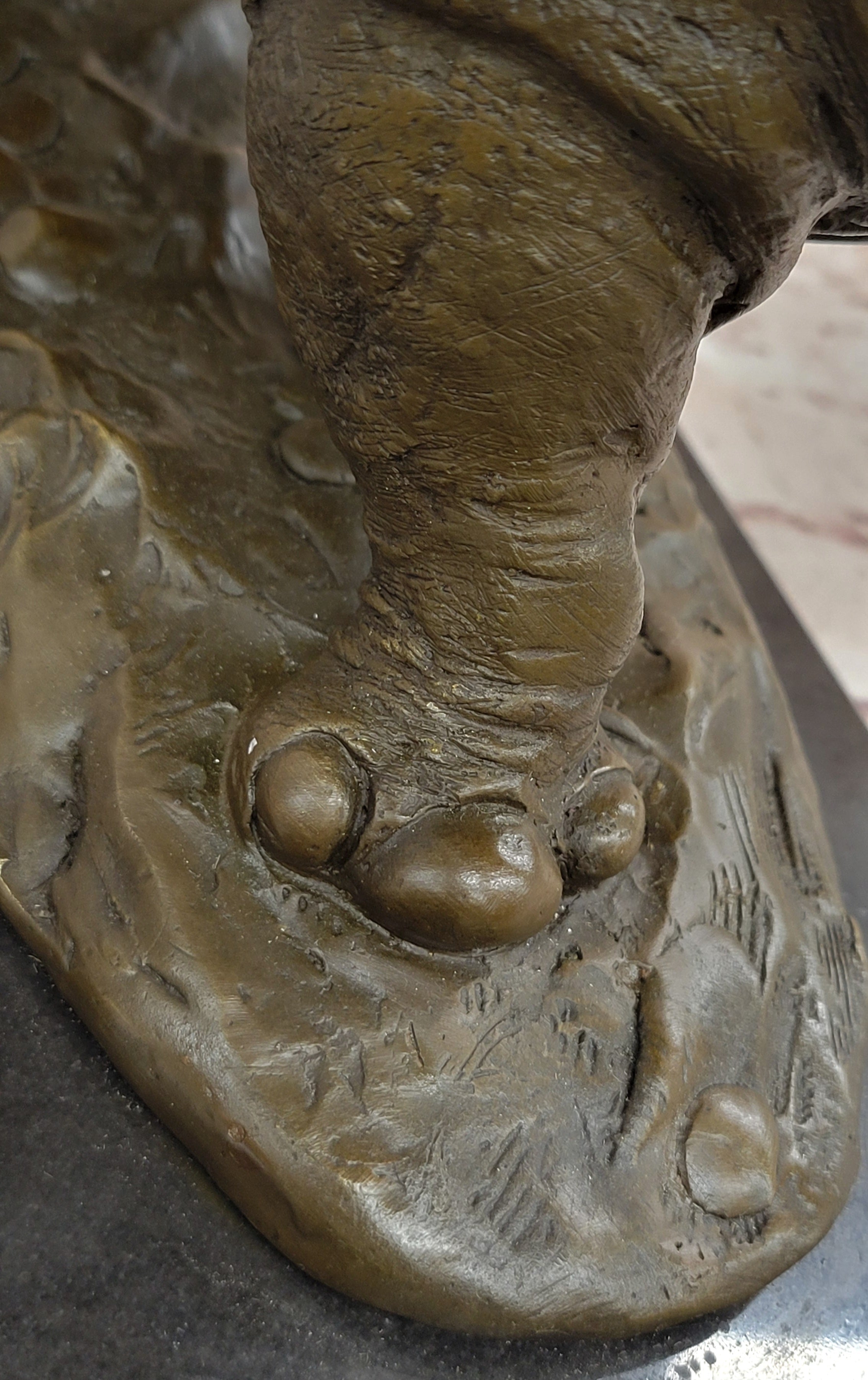 Rhinoceros Rhino Safari Wildlife Bronze Sculpture Statue Original Signed Art