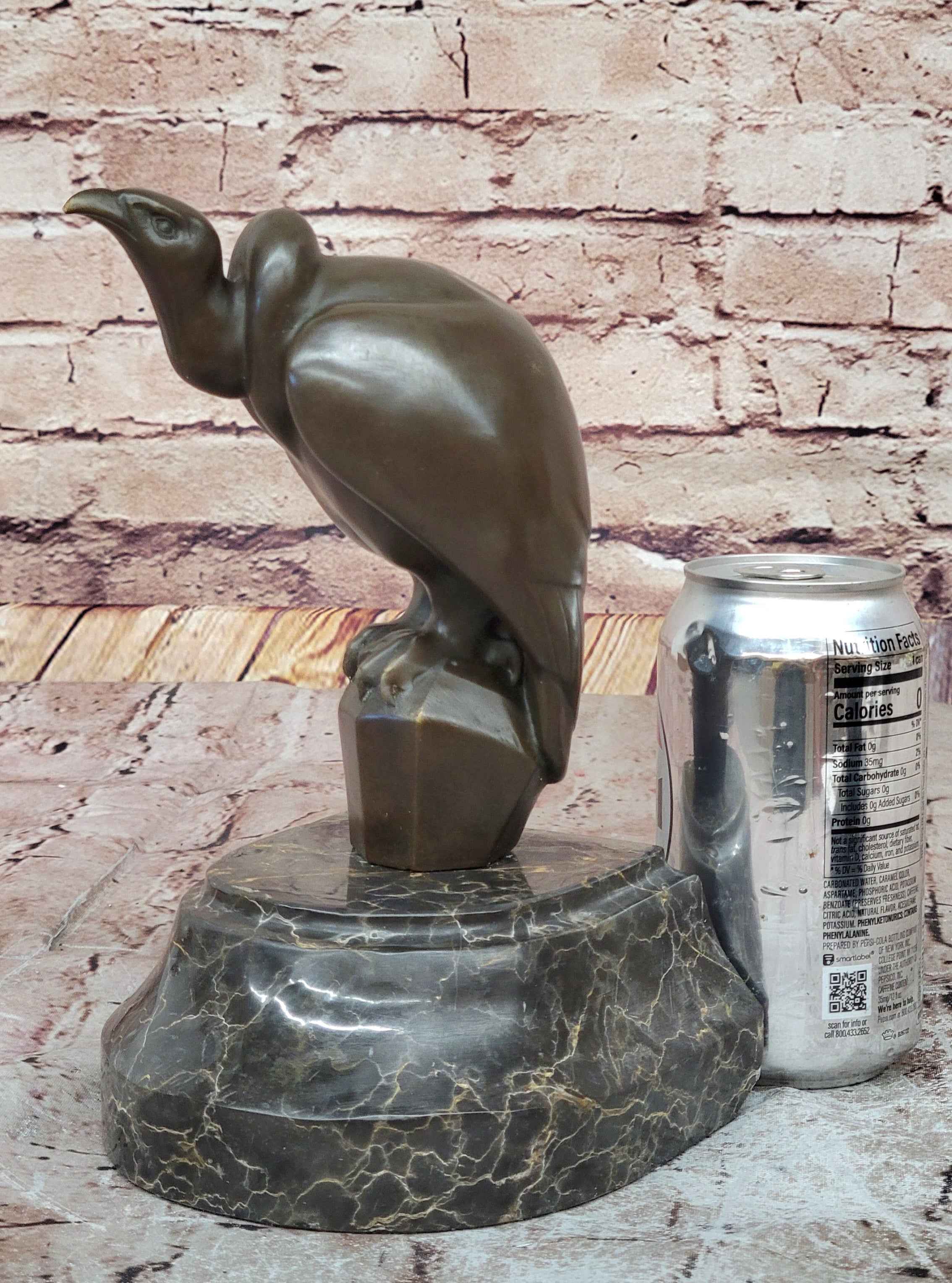 Hot Cast Bronze Abstract Modern Art Vulture Bird Sculpture Statue Figure