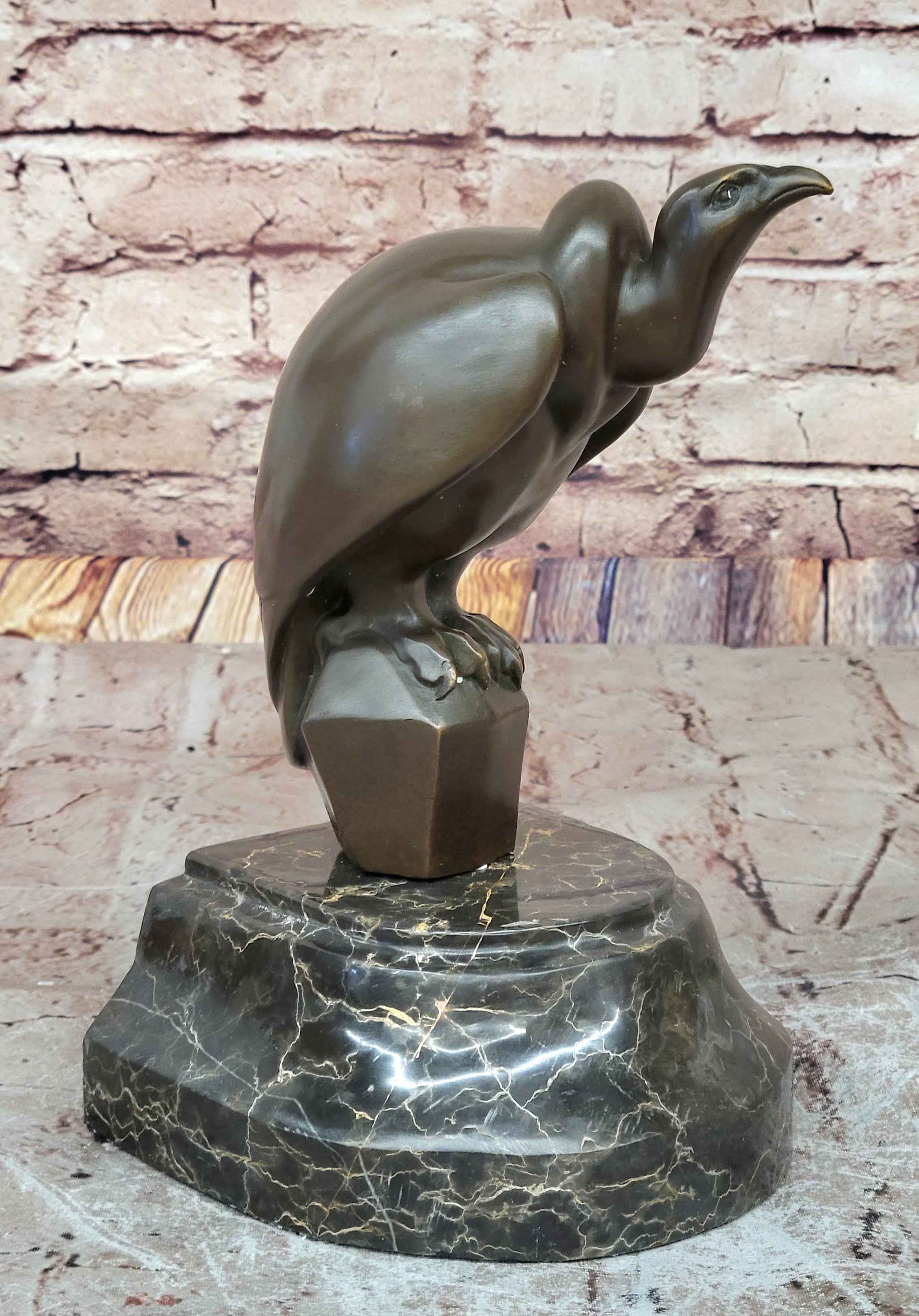 Hot Cast Bronze Abstract Modern Art Vulture Bird Sculpture Statue Figure