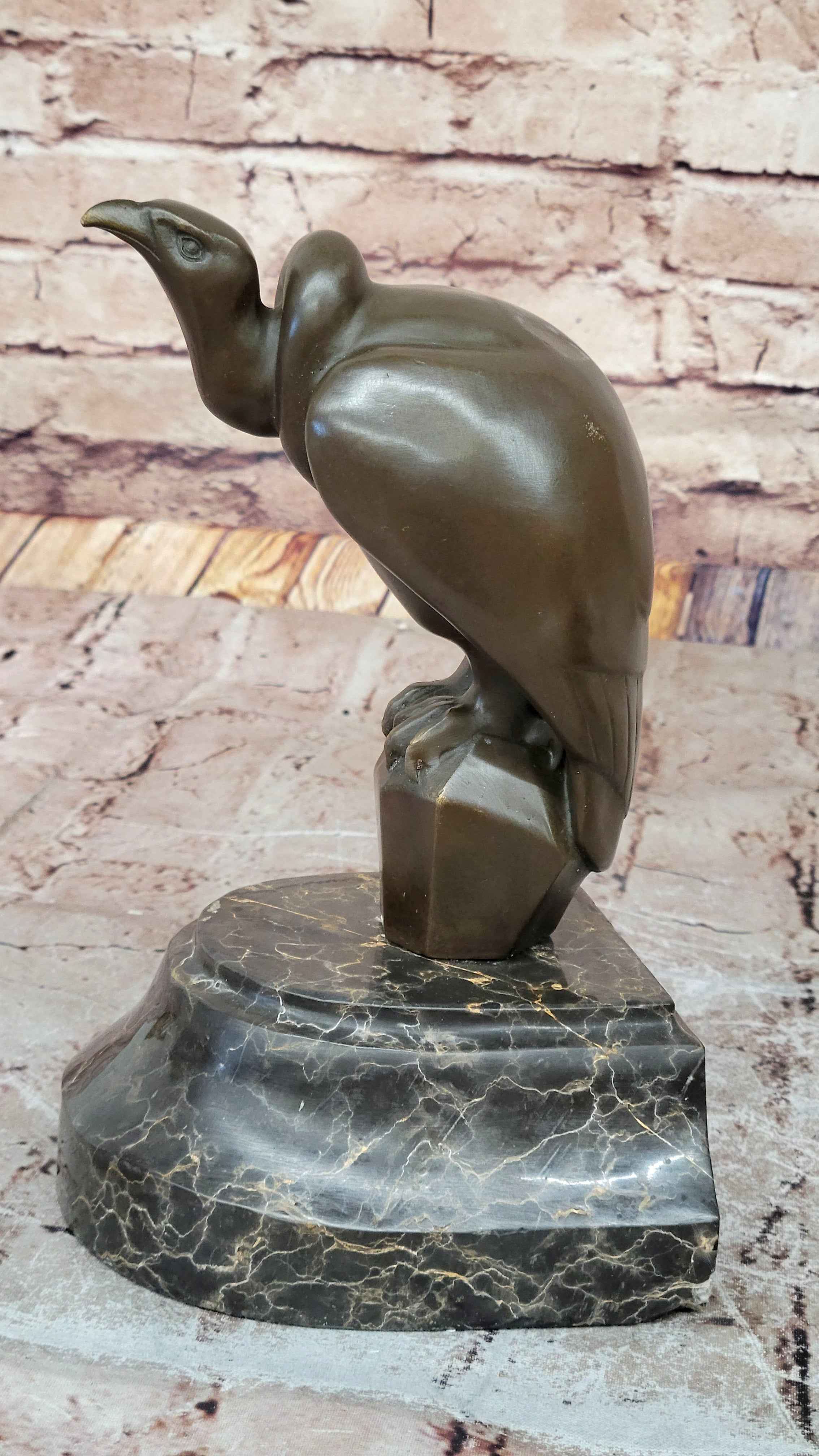 Hot Cast Bronze Abstract Modern Art Vulture Bird Sculpture Statue Figure