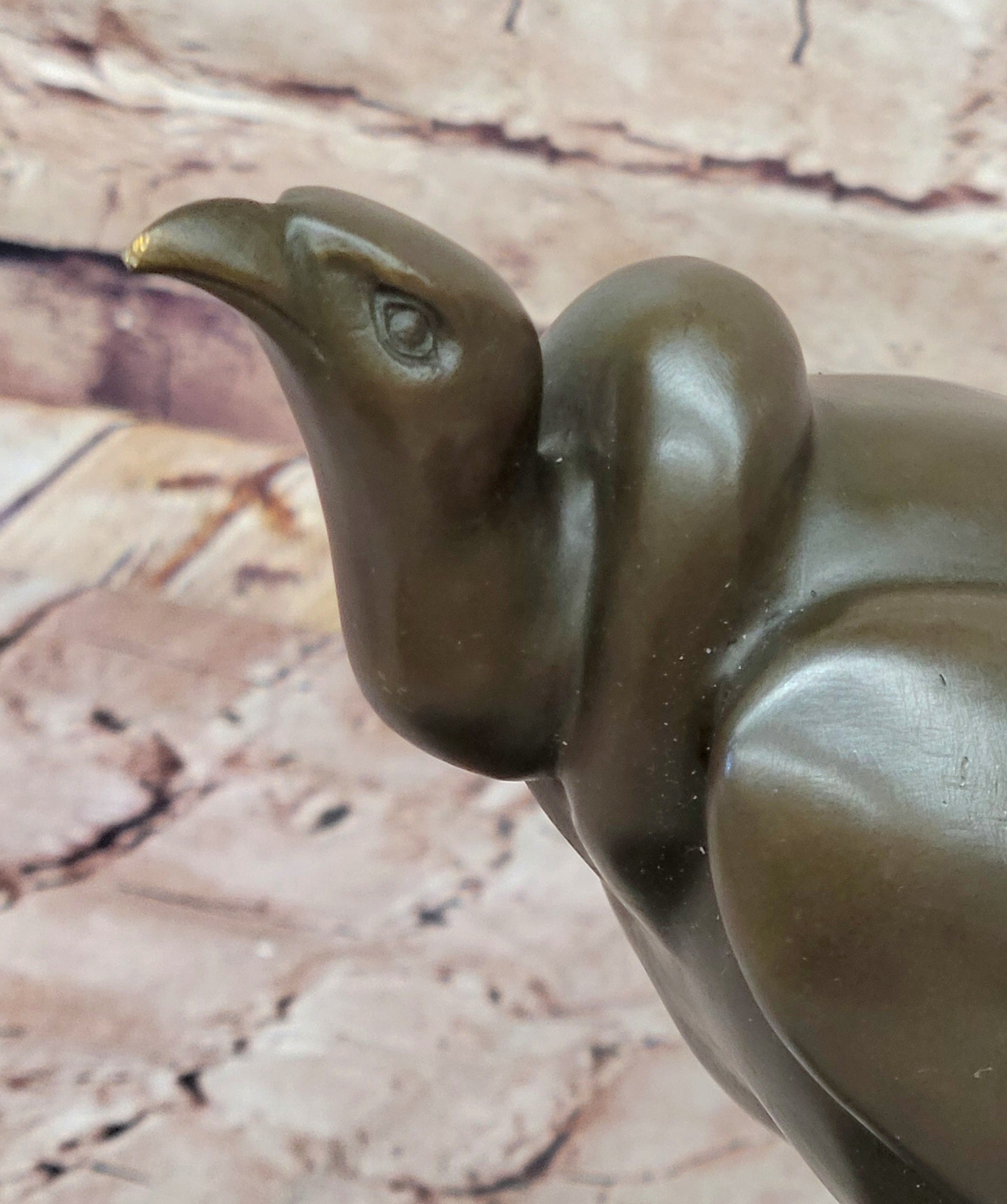 Hot Cast Bronze Abstract Modern Art Vulture Bird Sculpture Statue Figure