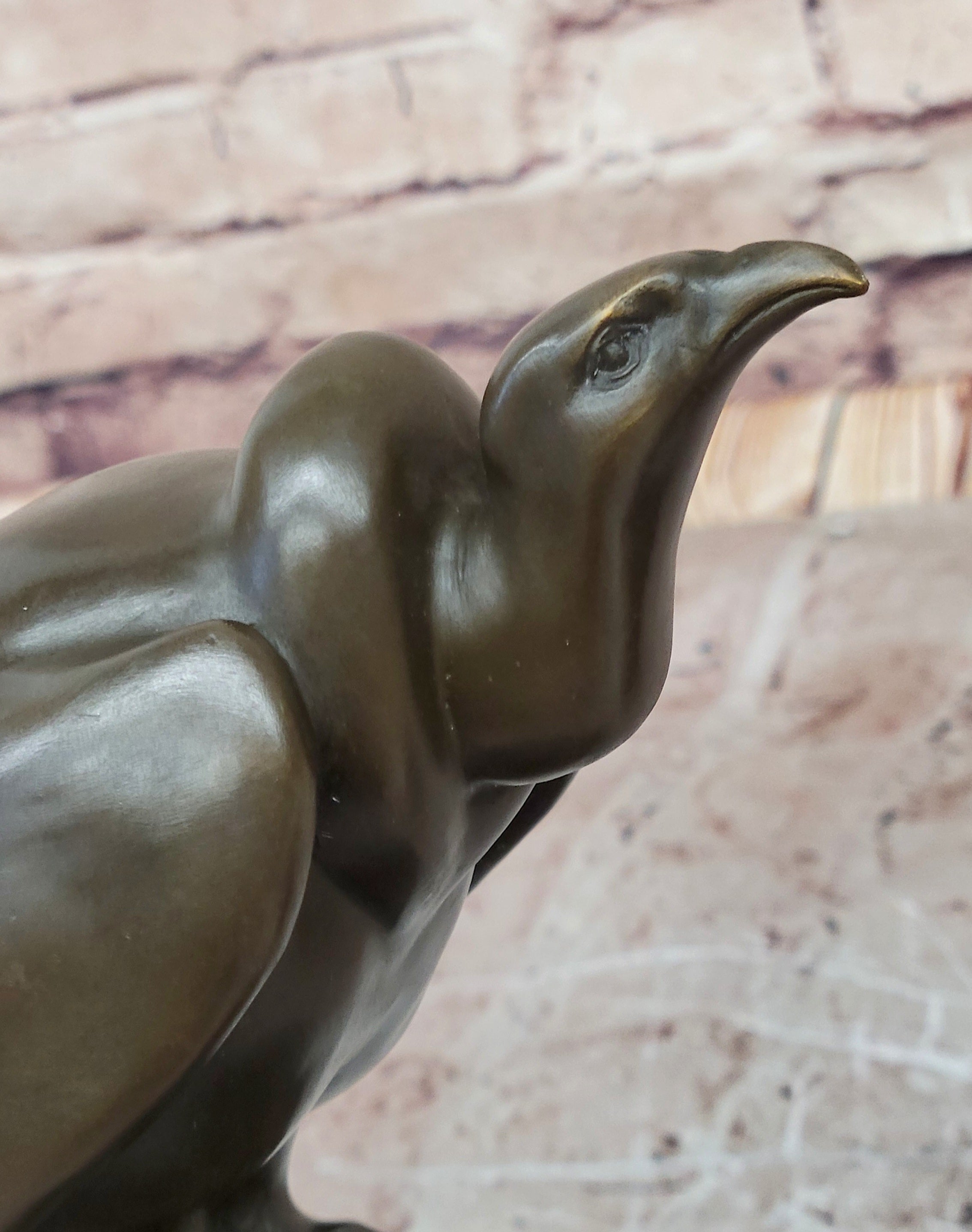 Hot Cast Bronze Abstract Modern Art Vulture Bird Sculpture Statue Figure