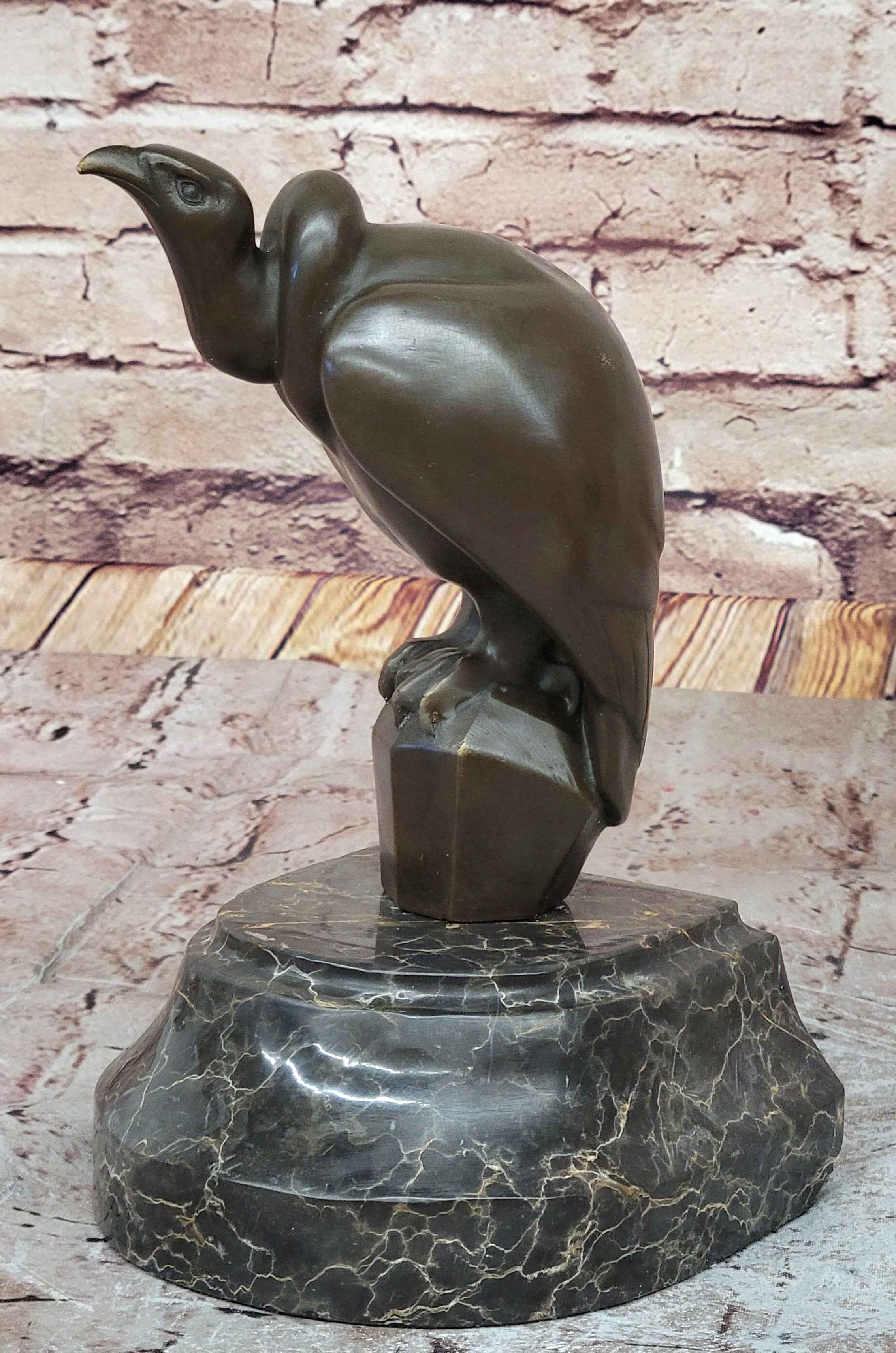 Hot Cast Bronze Abstract Modern Art Vulture Bird Sculpture Statue Figure