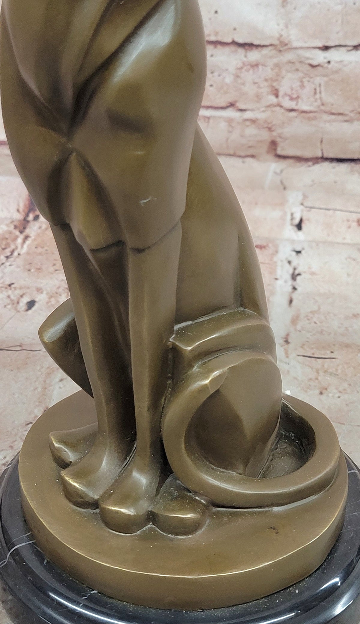 Art Deco Bronze Seated Cat Sculpture – Elegant Stylized Feline Statue