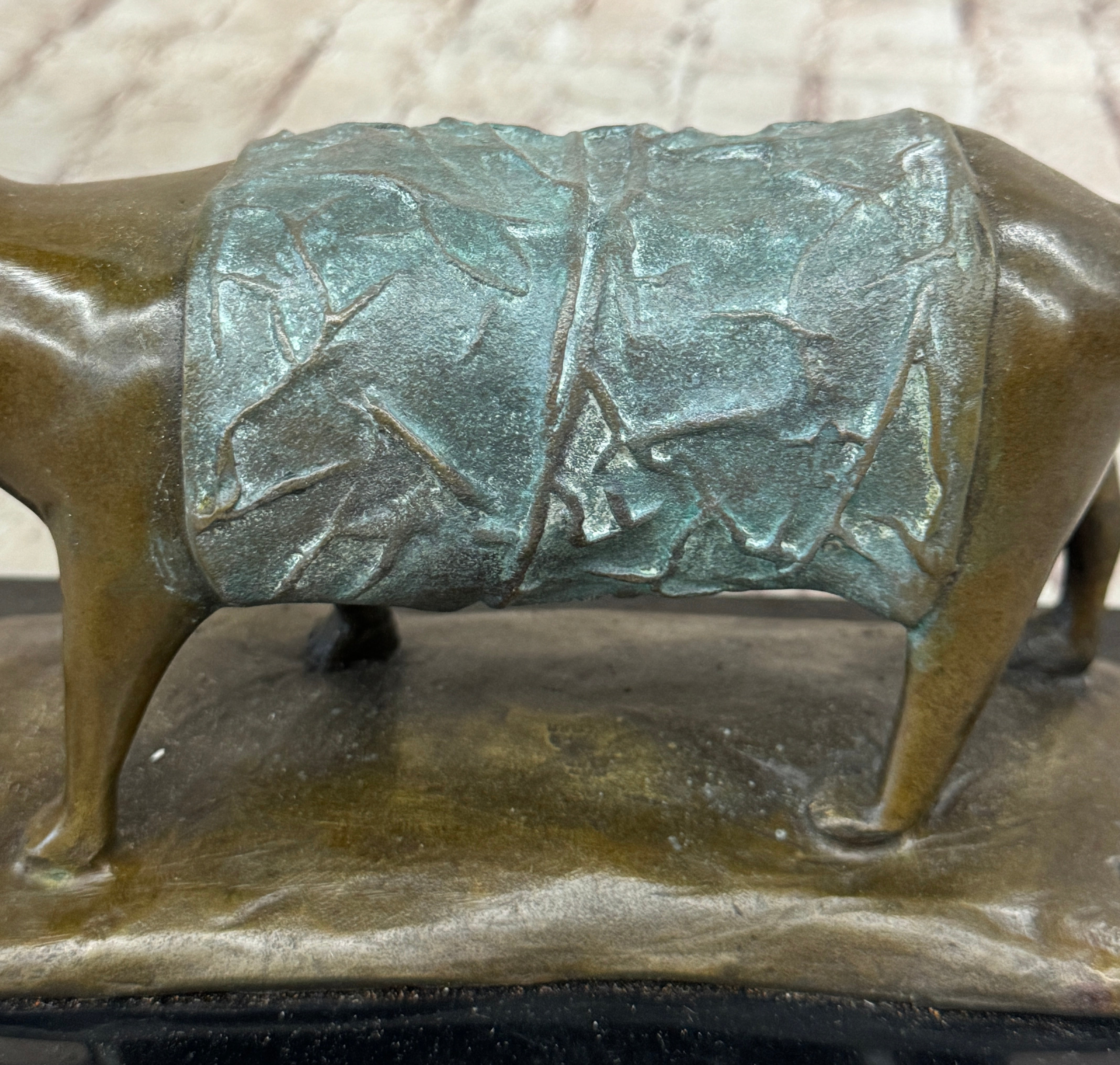 Abstract Cat Bronze Metal Sculpture Statue Figure After Fernando Botero