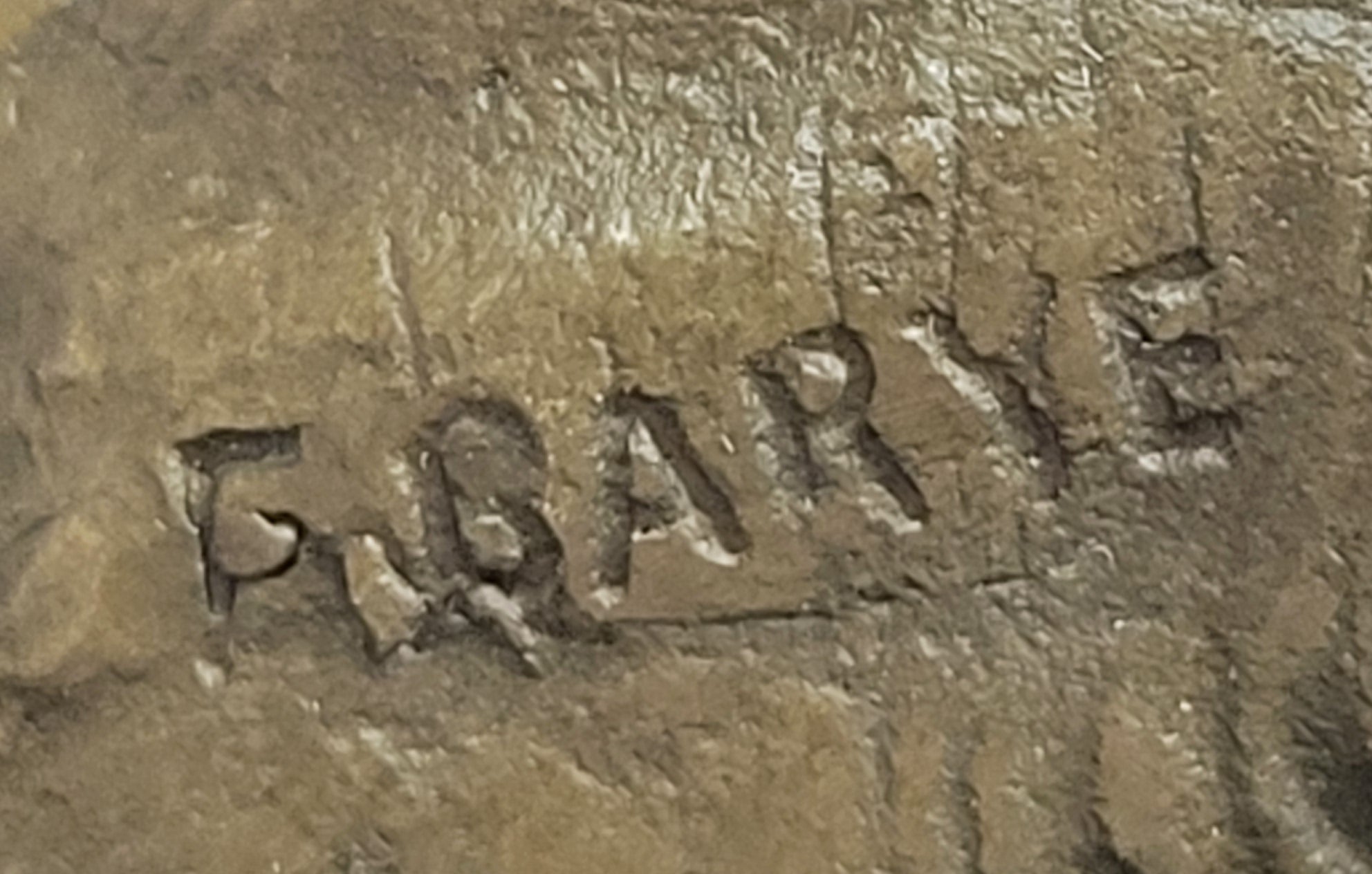 Mother and Child Elephant & Calf Barye Bronze Sculpture on Marble Base