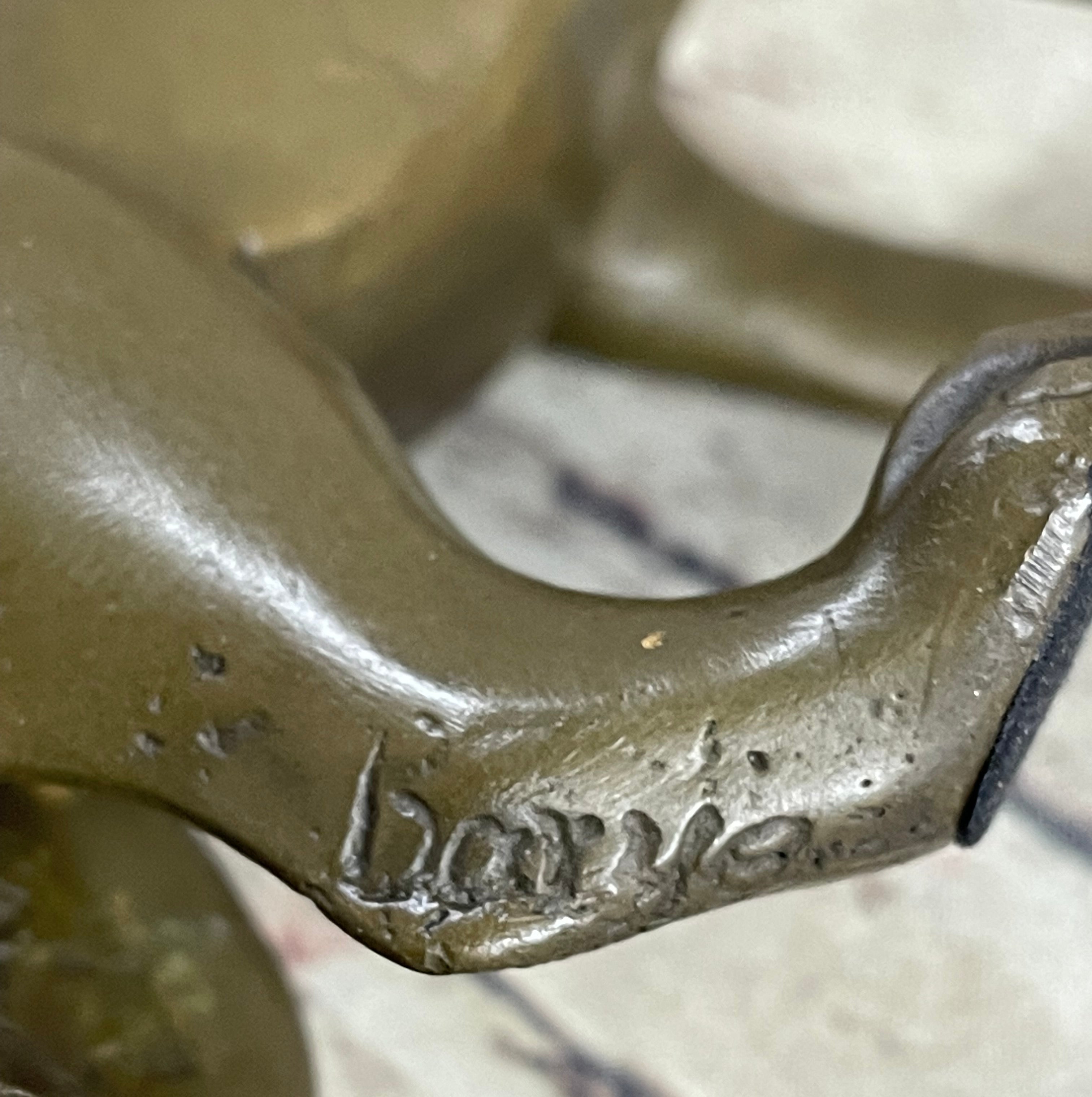 German Shepherd Puppy Dog Bronze Figurine Figure Sculpture Collectible 6" x 9"