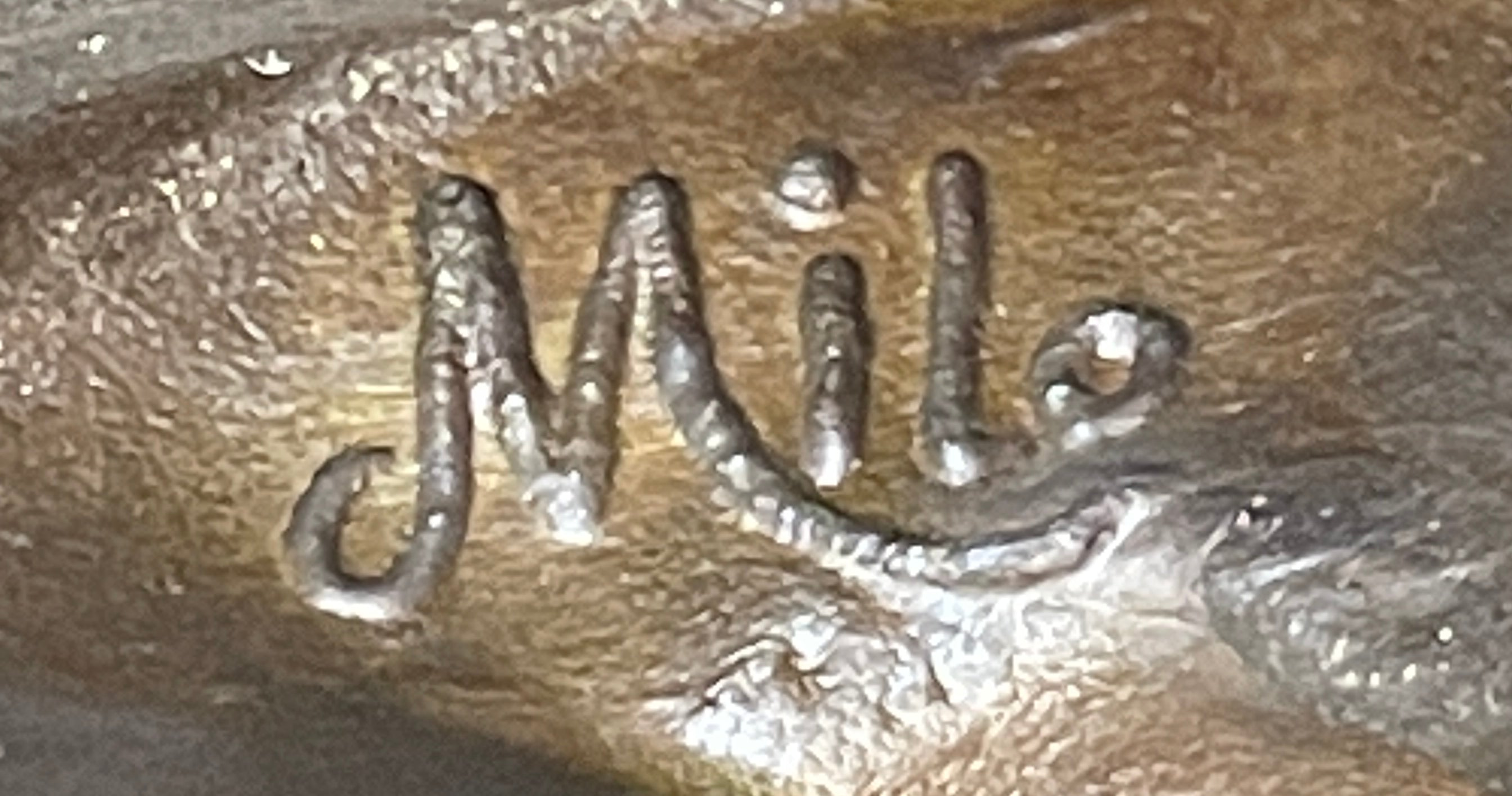 Signed Original Milo American Eagle On A Tree Branch Marble Bronze Sculpture Art