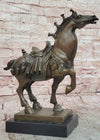 Chinese Tang Horse Bronze Sculpture Museum Quality Figurine Figure Decor 14" x 14"