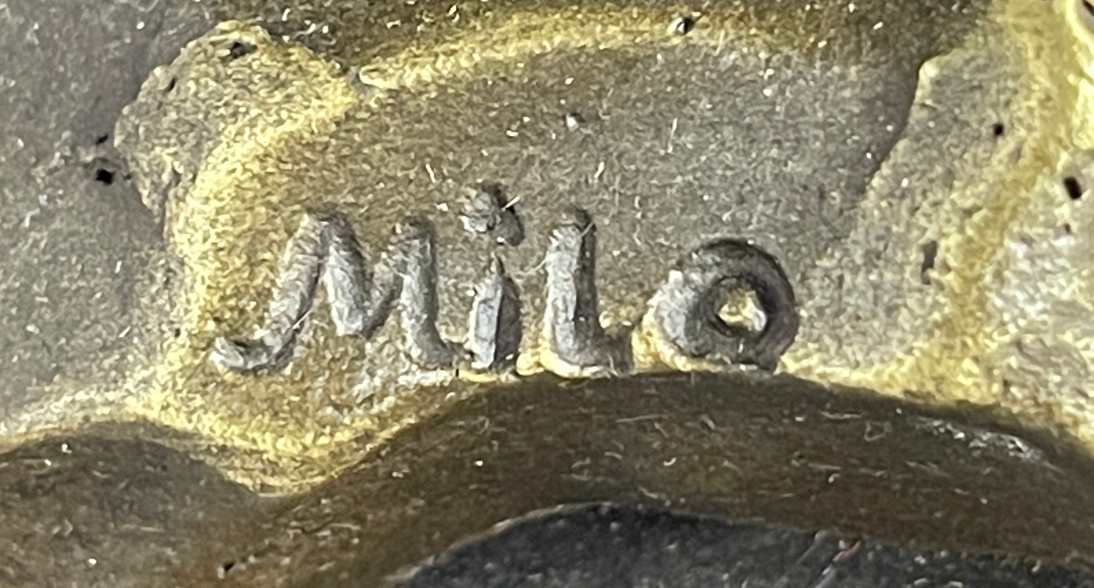 Elephant Family Abstract Bronze Bust Statue Sculpture Head Signed Modern Art 16" x 13"