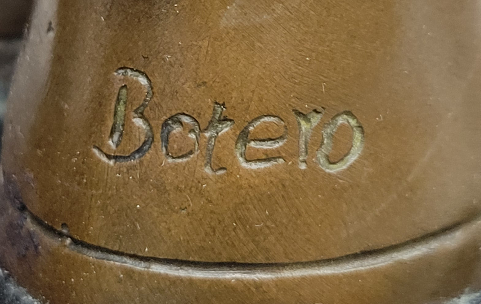 Fernando Botero Trojan Horse Abstract Bronze Statue Sculpture on Marble Base