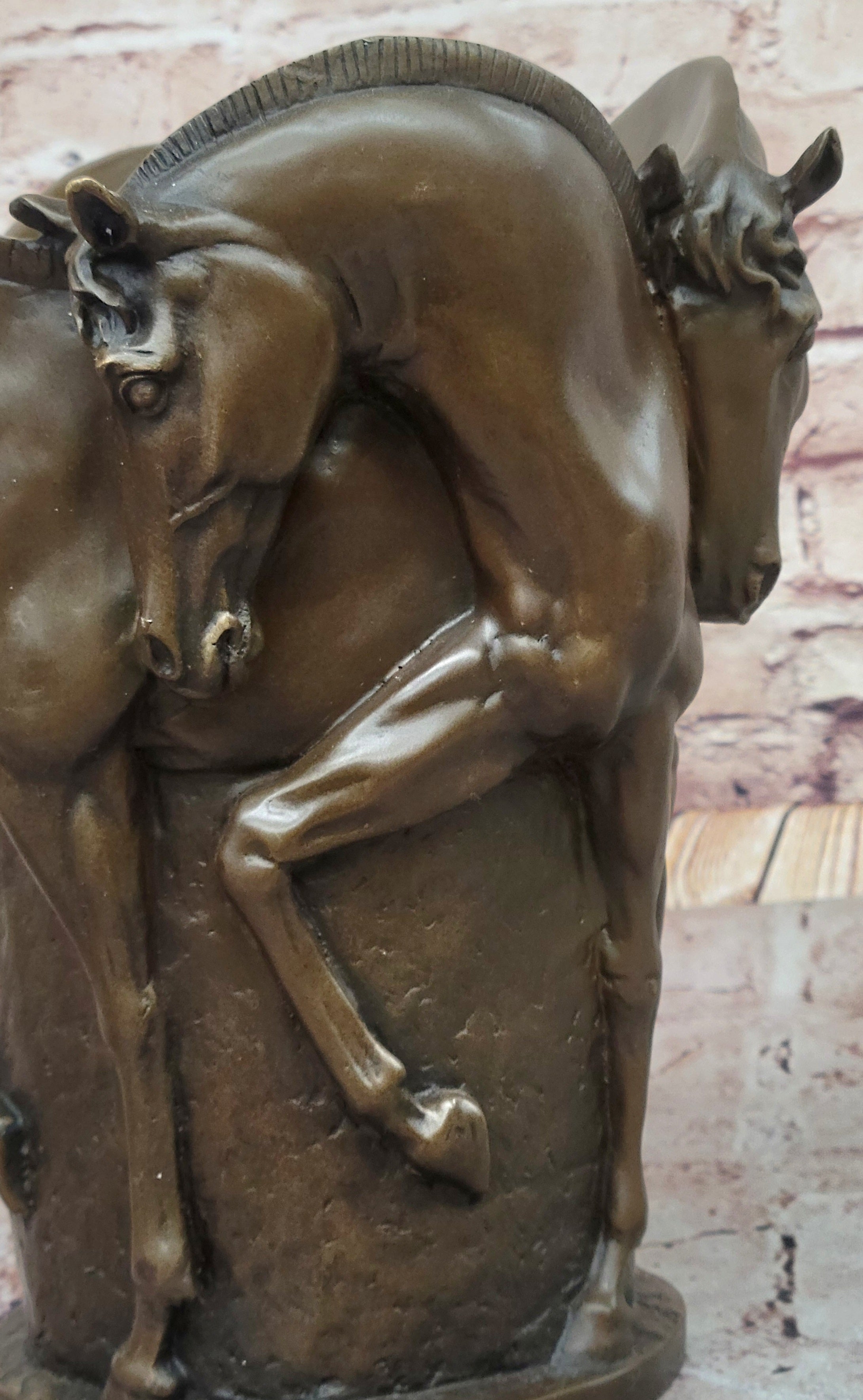 Trophy Horse Centerpiece Hot Cast by Lost Wax Horse Vase Bronze Sculpture Figure