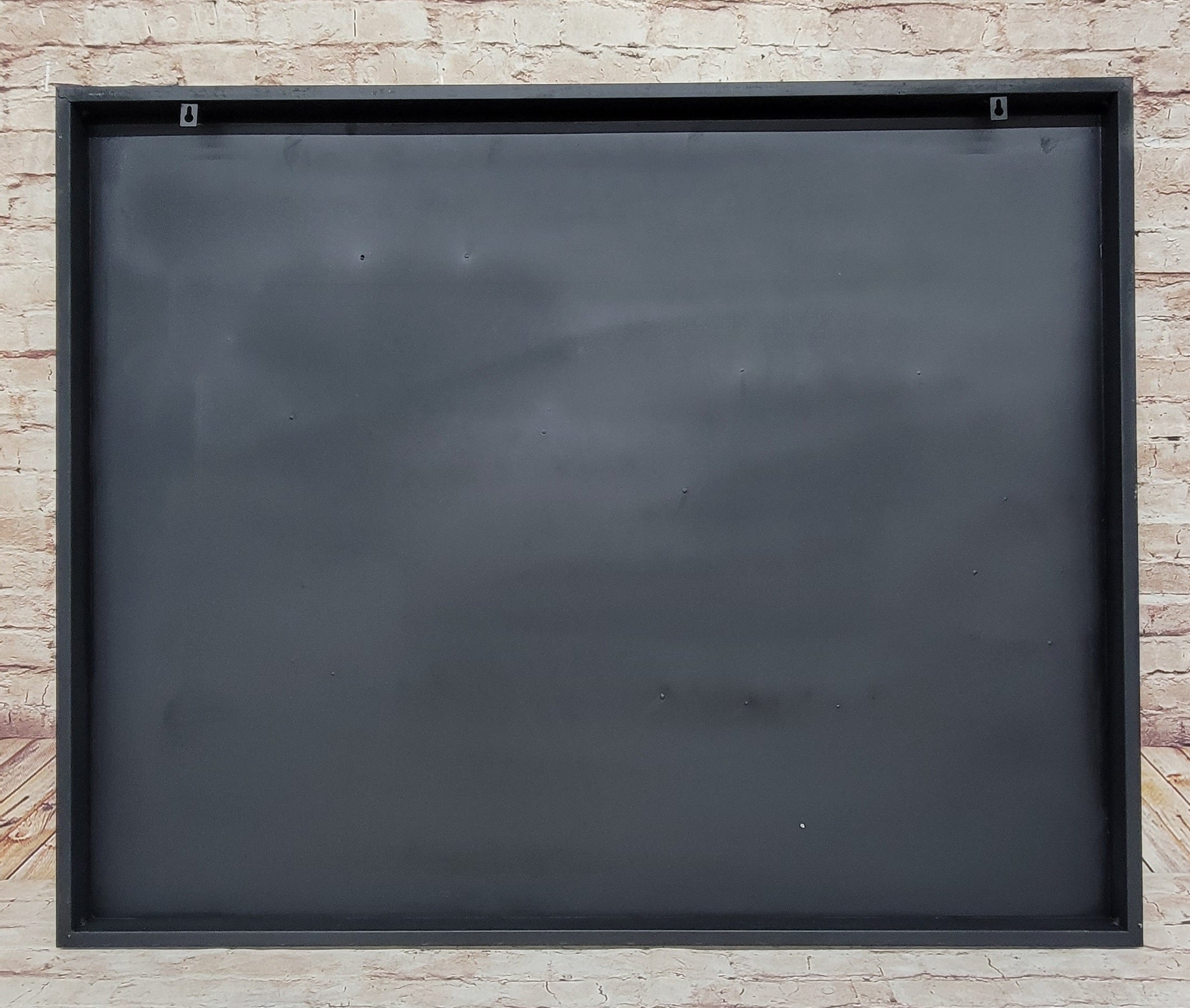 Hand Made Wildlife African Elephants Family 3-D Oil Painting on Metal Canvas