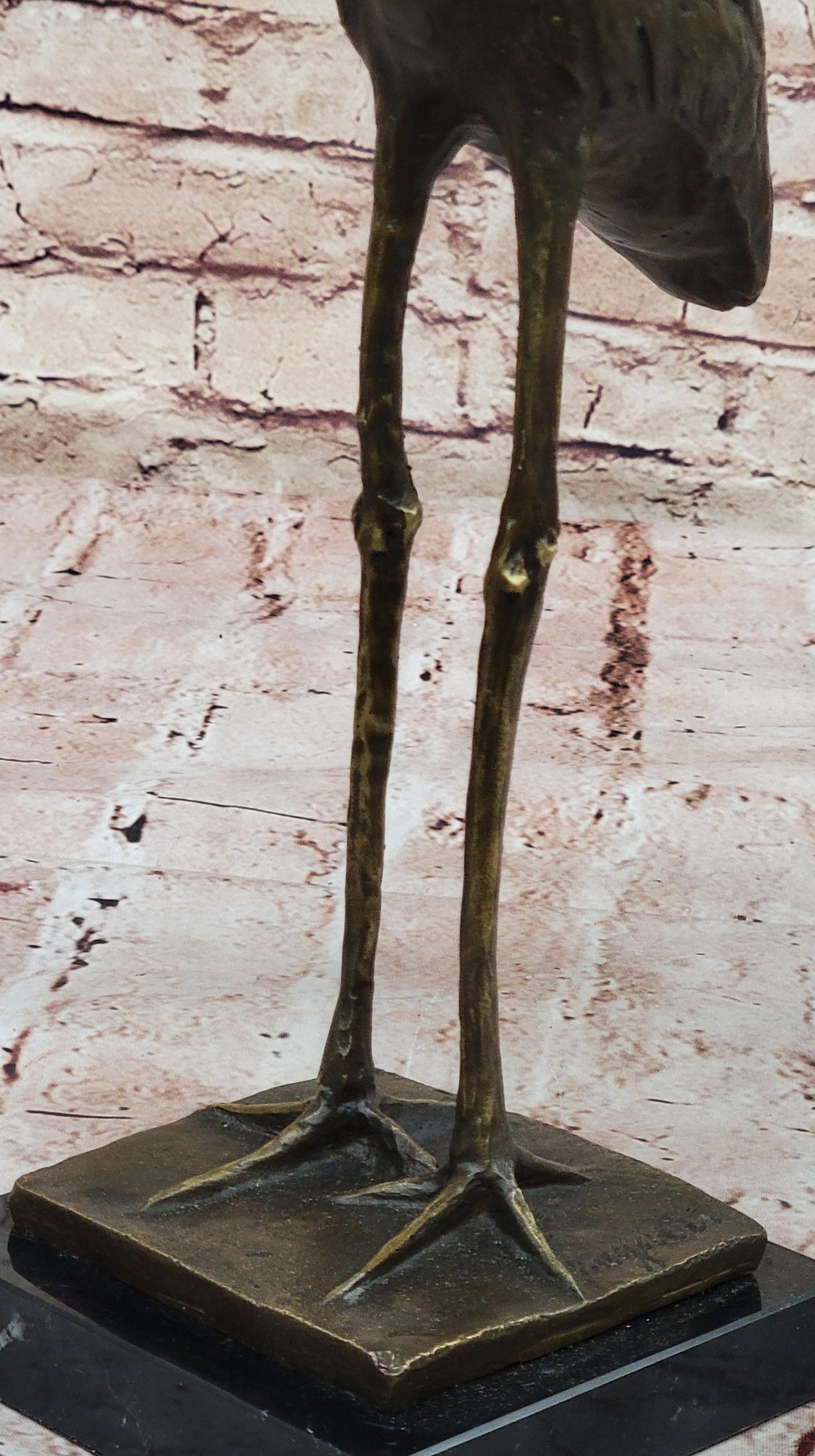 Bronze Stork Sculpture – Elegant Bird Statue for Indoor or Outdoor Decor