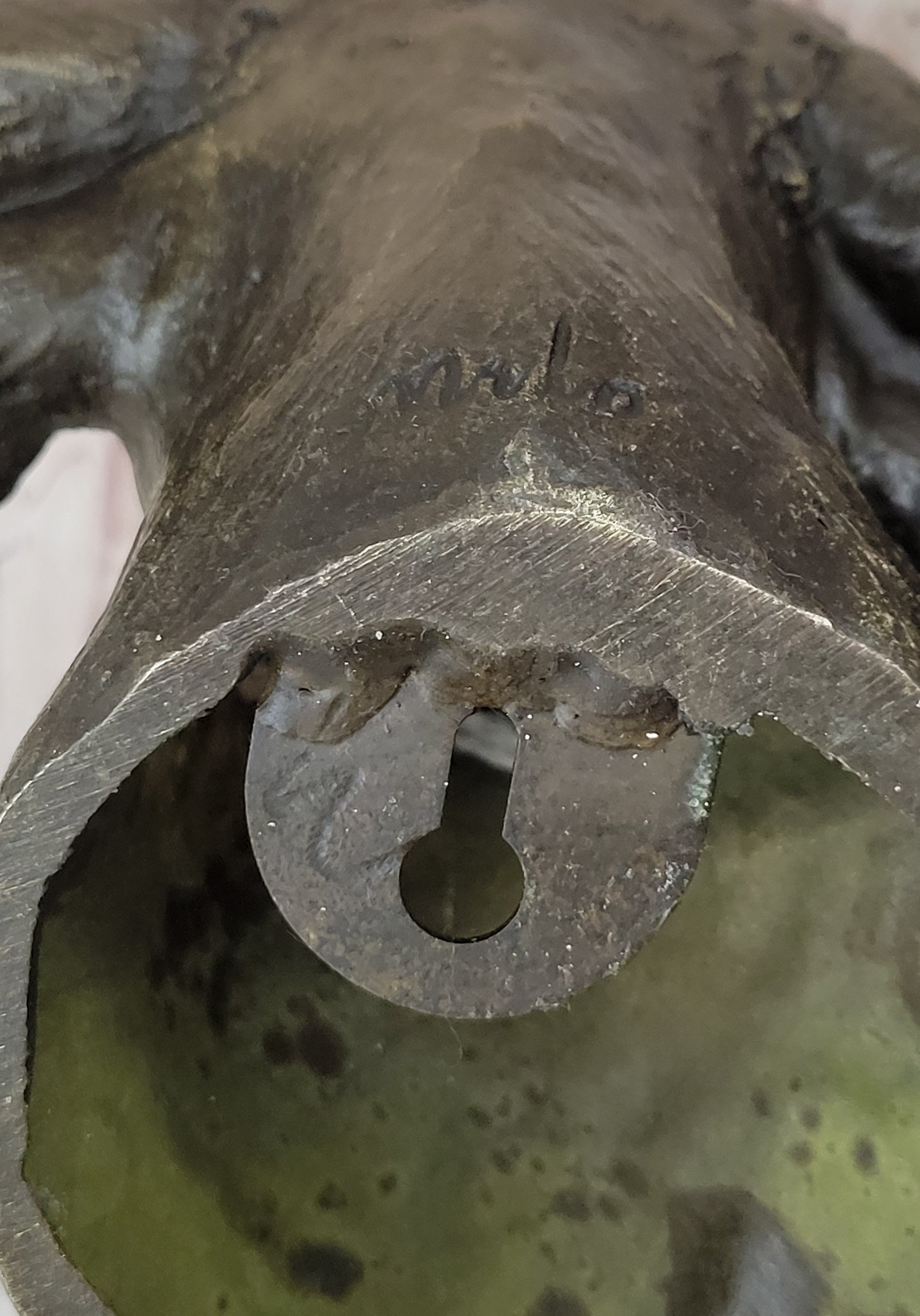 Bull Steer Buffalo Cow Cattle Bronze Metal Wall Mounted Head Original Signed Art