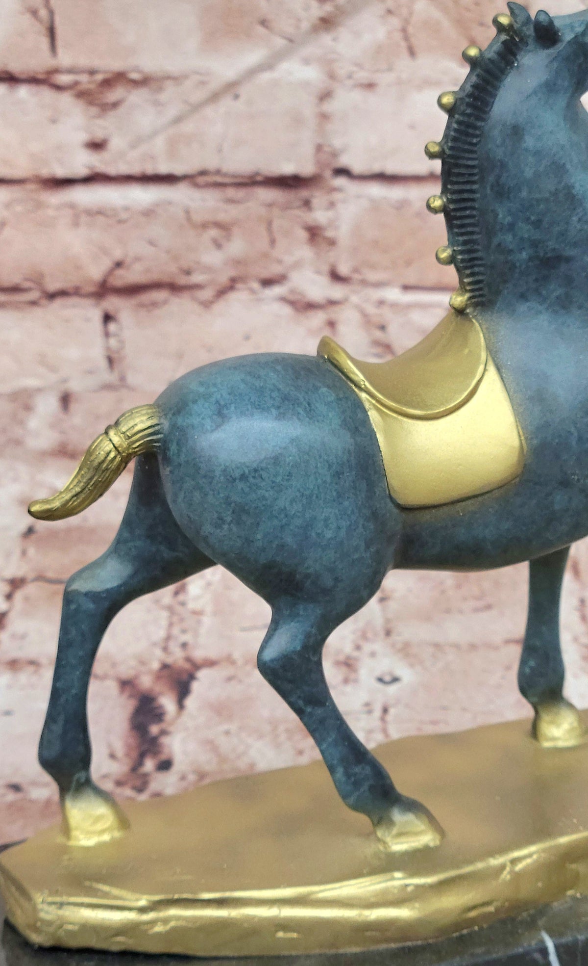 Modern Bronze Rearing Horse Statue Contemporary Equestrian Sculpture