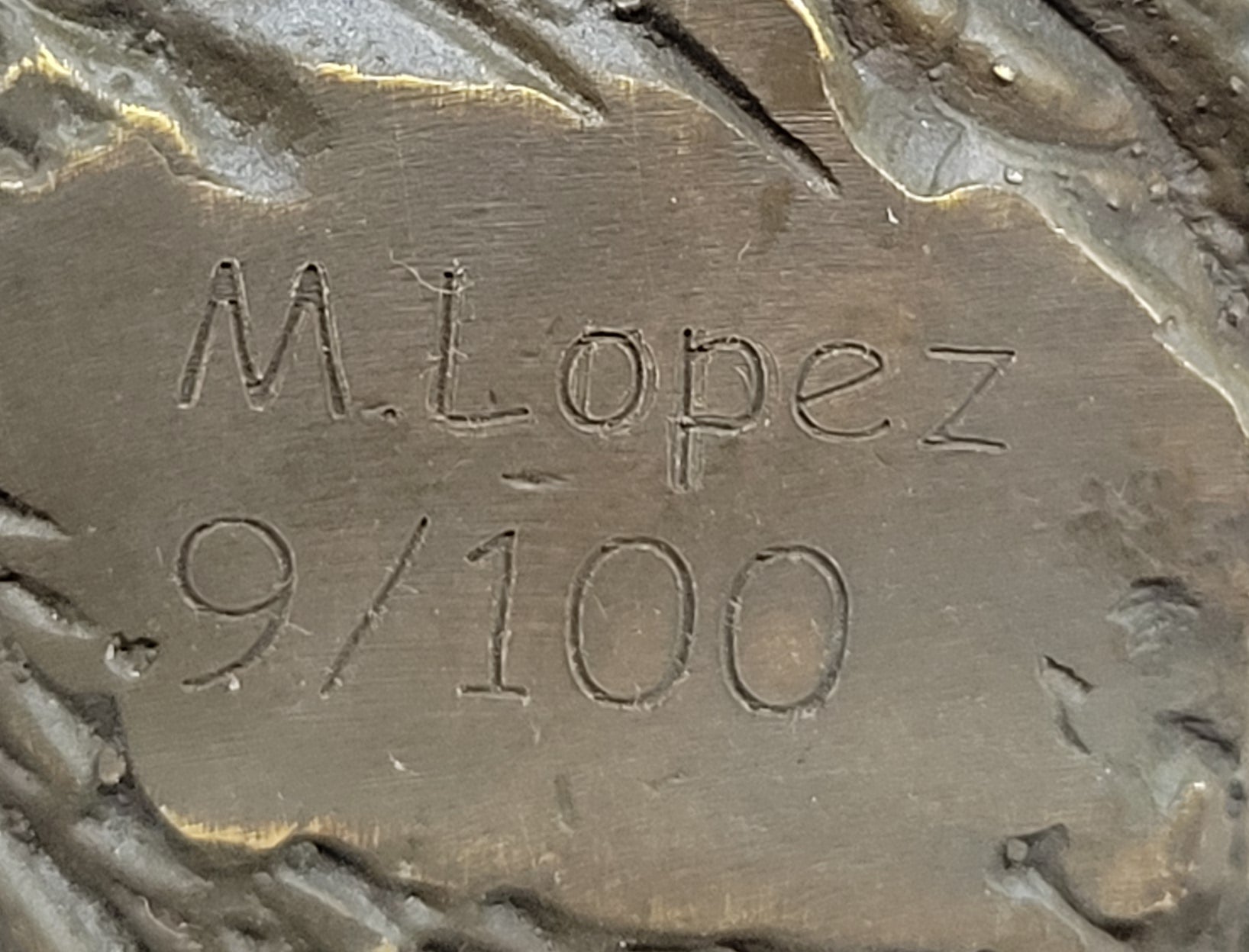 Bronze Bear Welcome Statue; Bear with Fish Cabin Decor