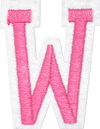 Pink W - Patch