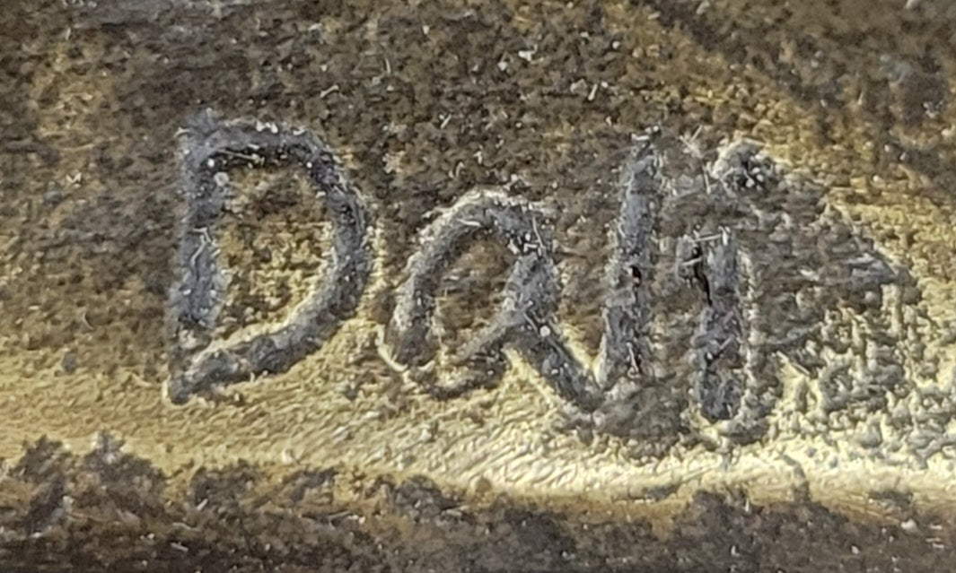 Bronze Rhino Rhinoceros Sculpture on Marble Base; Vintage Wildlife Figurine