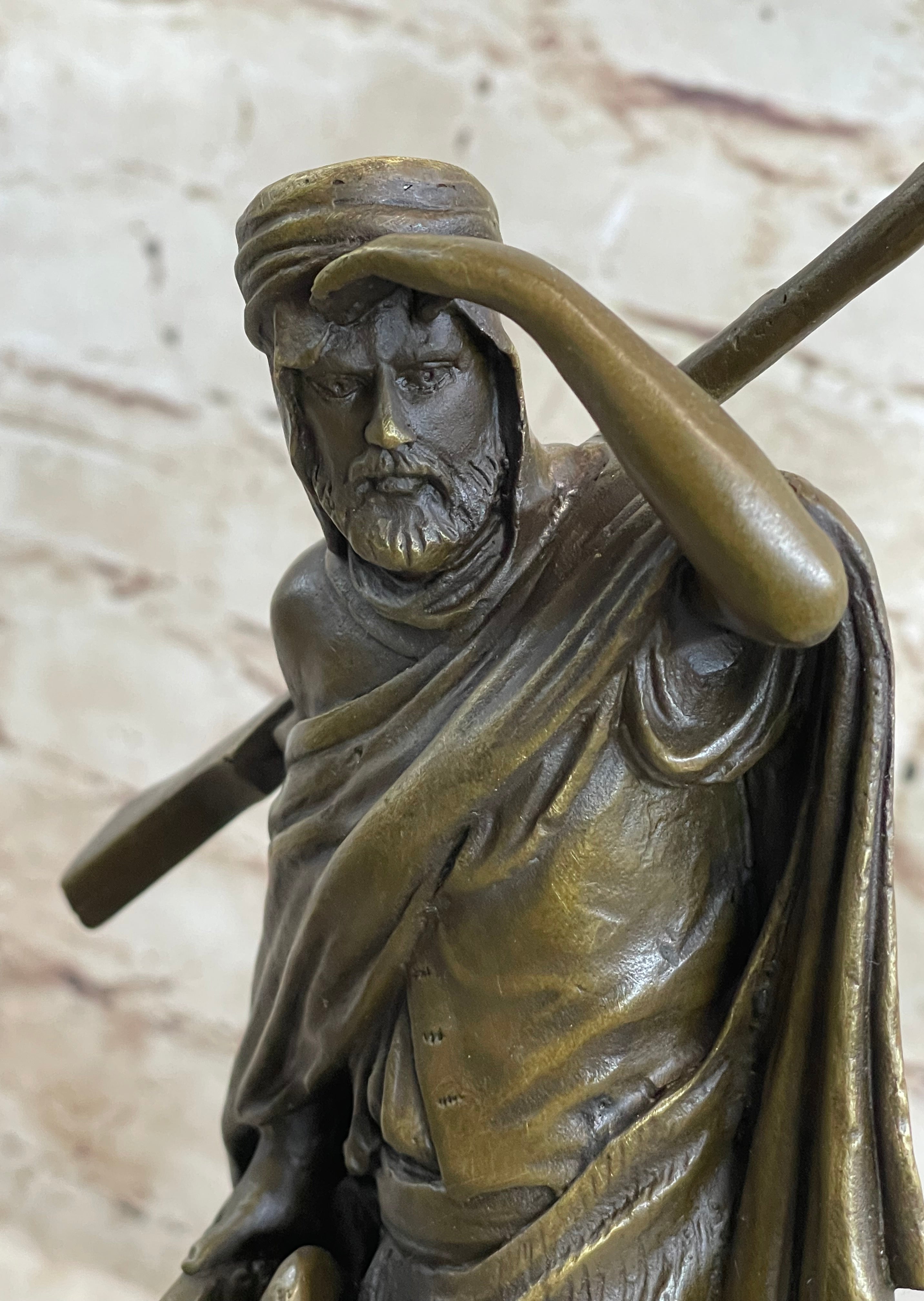 Signed Bonheur Arab Man On a Horse Bronze Sculpture Museum Quality Artwork Sale