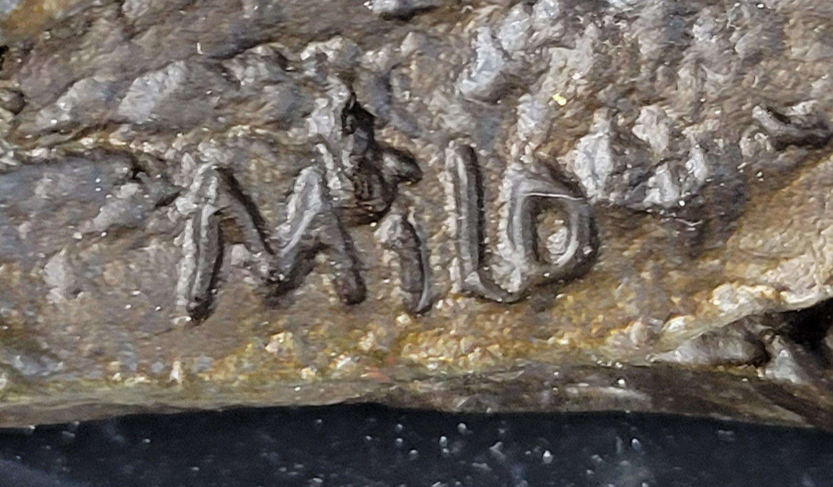 Signed Original Milo Rhinoceros African White Rhino Bronze Sculpture Figurine