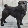 Hot Cast Bronze Shar Pei Dog Sculpture Statue Figurine Original Art