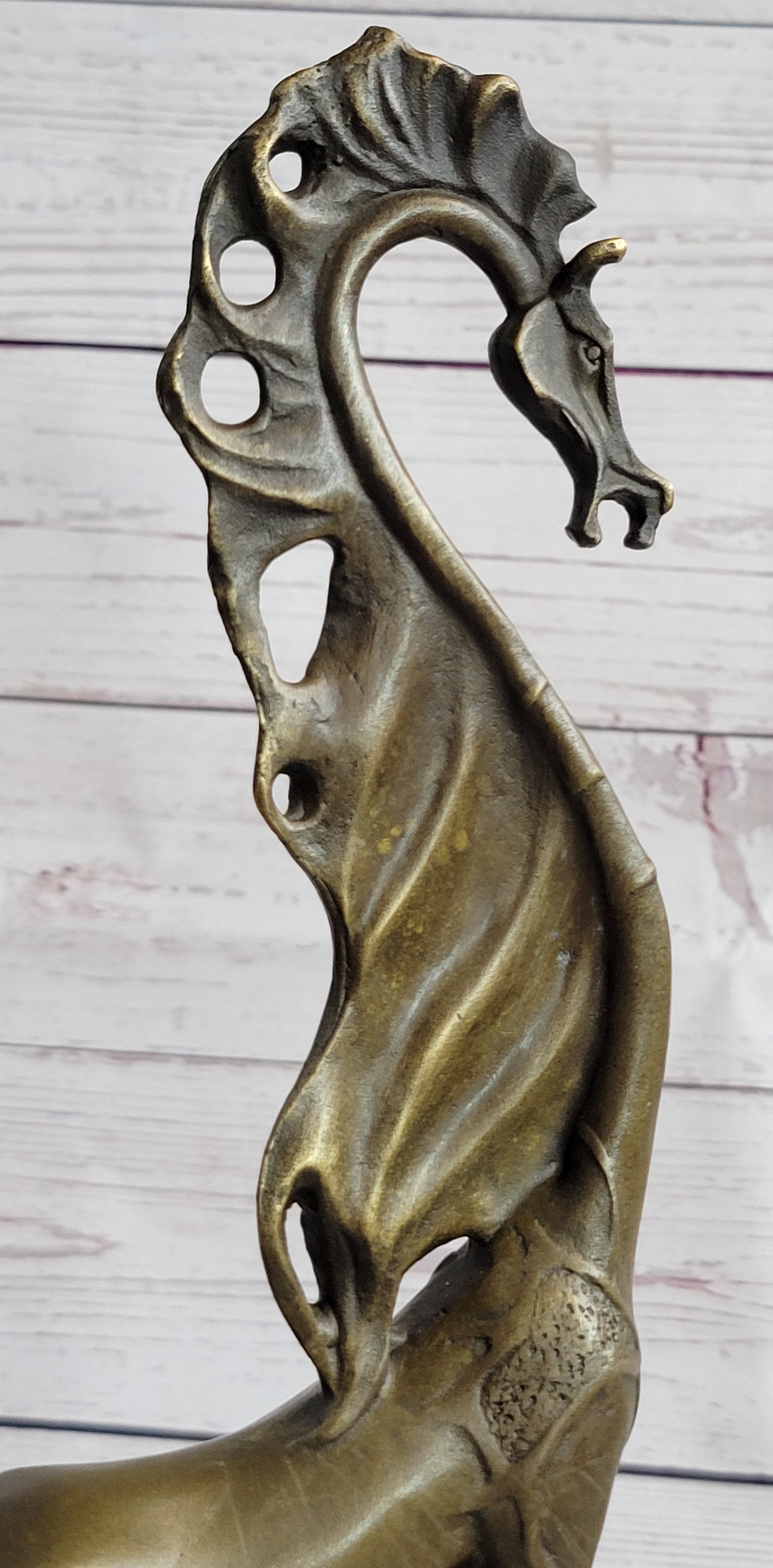Surreal Dalinian Horse Abstract Bronze Sculpture Statue Salvador Dali 15" x 9"
