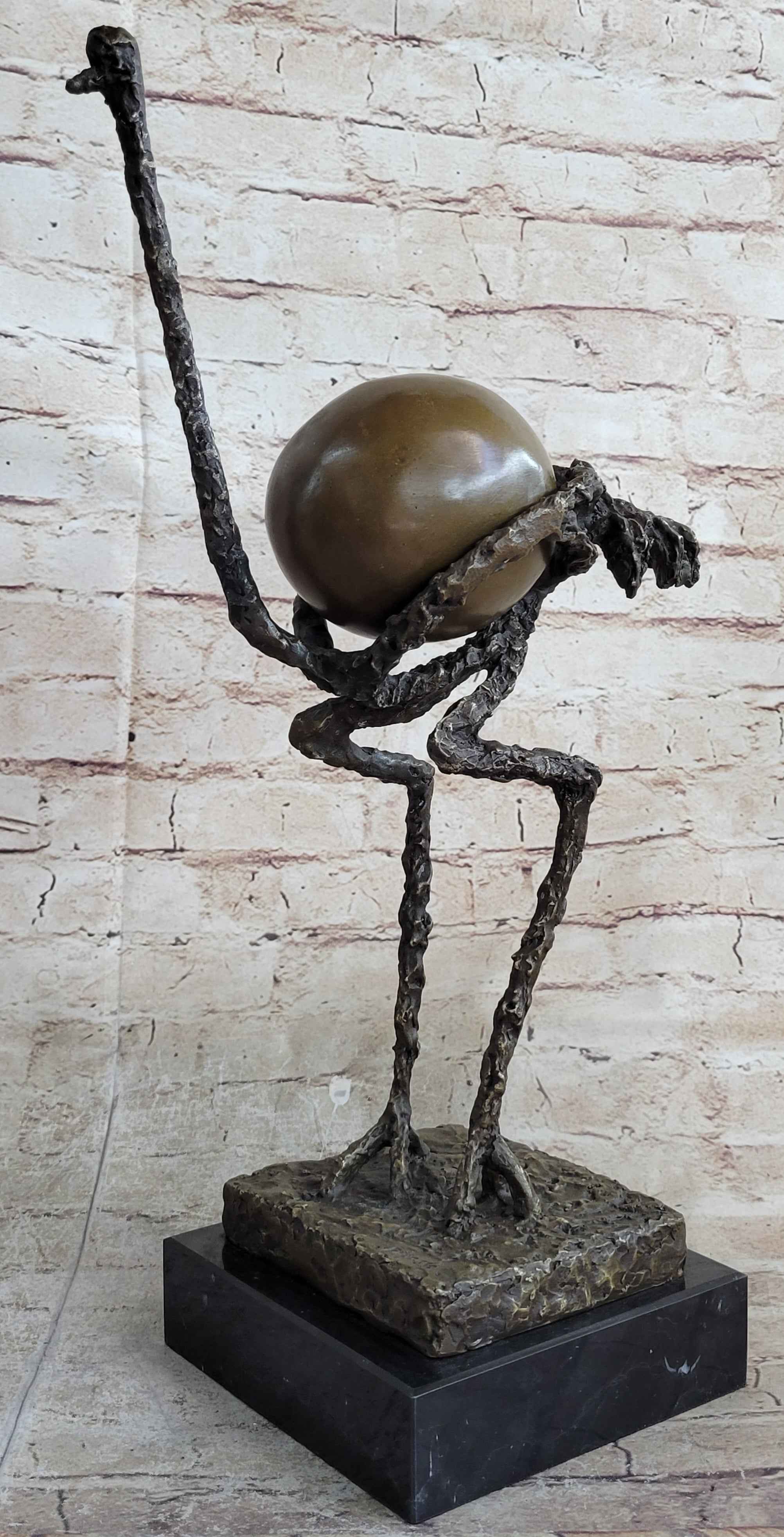 Picasso Ostrich Large Bird Abstract Surreal Cubism Modern Art Statue Sculpture Figure 18"x 10"