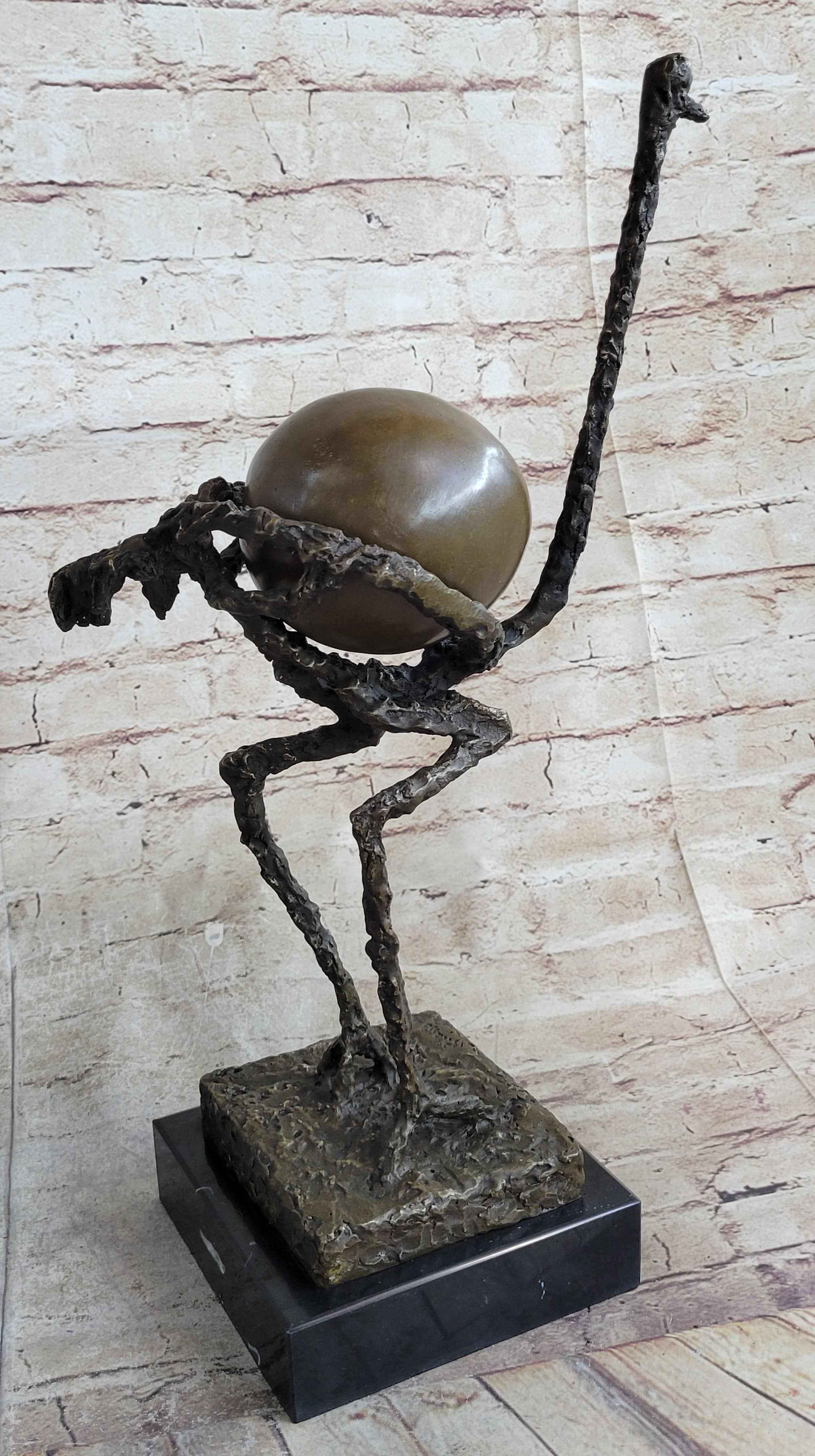 Picasso Ostrich Large Bird Abstract Surreal Cubism Modern Art Statue Sculpture Figure 18"x 10"