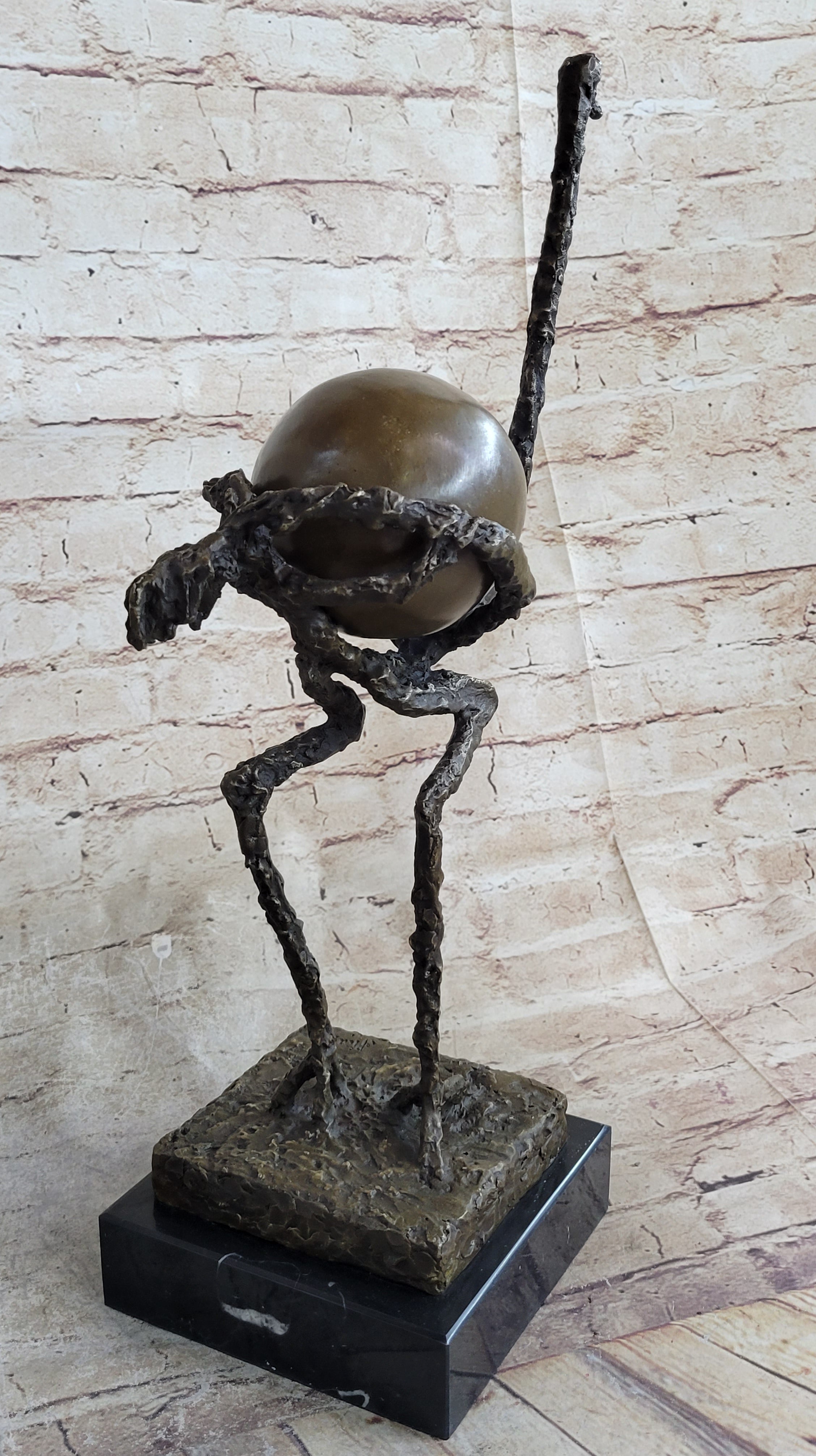 Picasso Ostrich Large Bird Abstract Surreal Cubism Modern Art Statue Sculpture Figure 18"x 10"