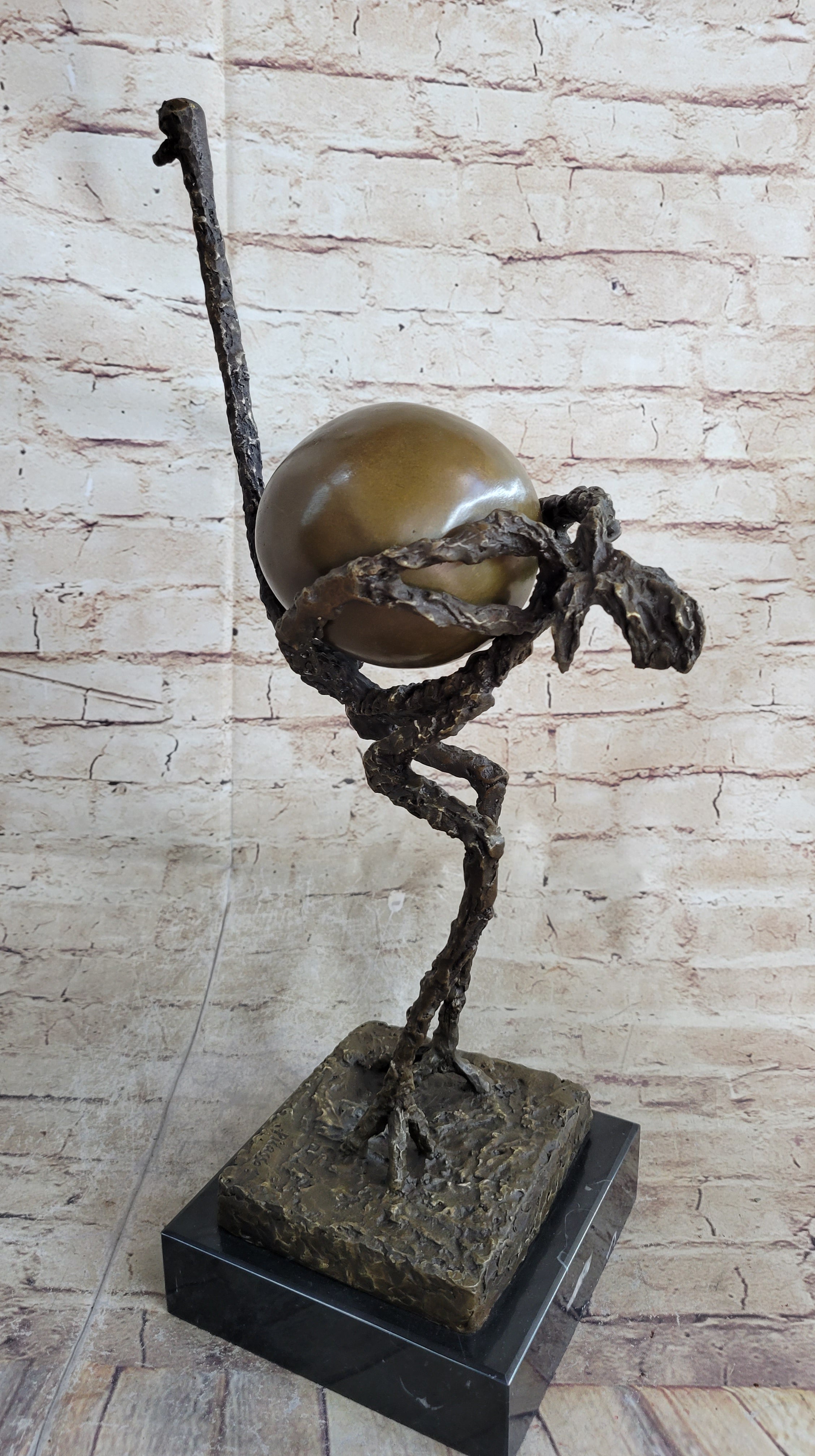 Picasso Ostrich Large Bird Abstract Surreal Cubism Modern Art Statue Sculpture Figure 18"x 10"
