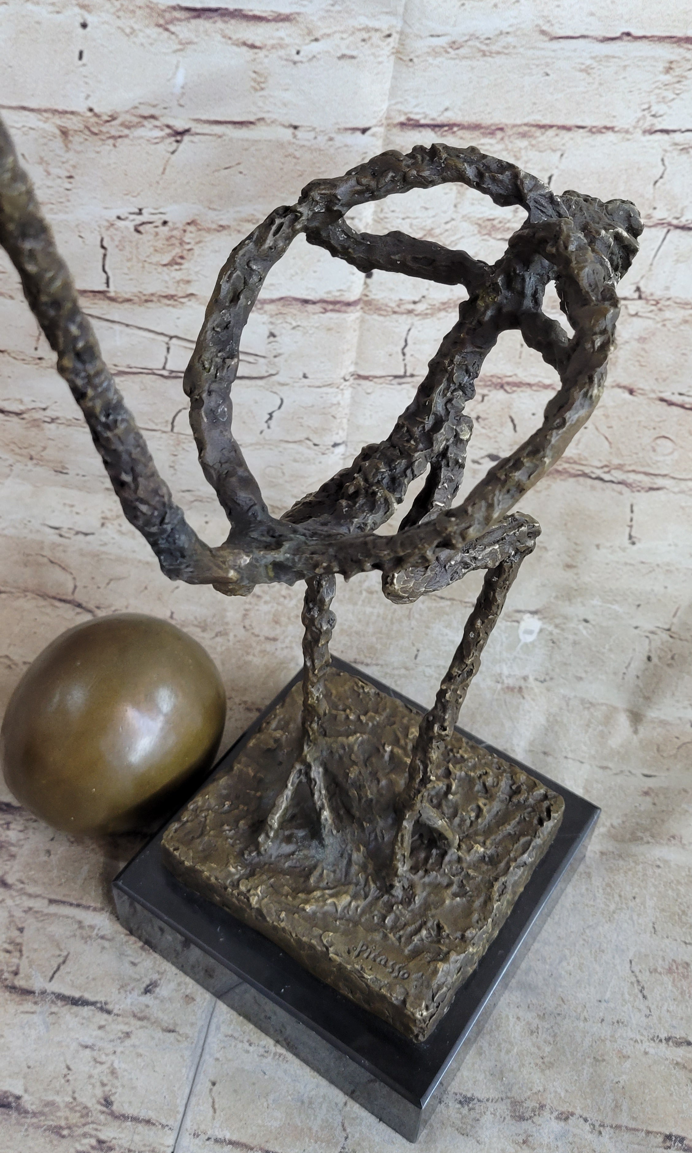 Picasso Ostrich Large Bird Abstract Surreal Cubism Modern Art Statue Sculpture Figure 18"x 10"