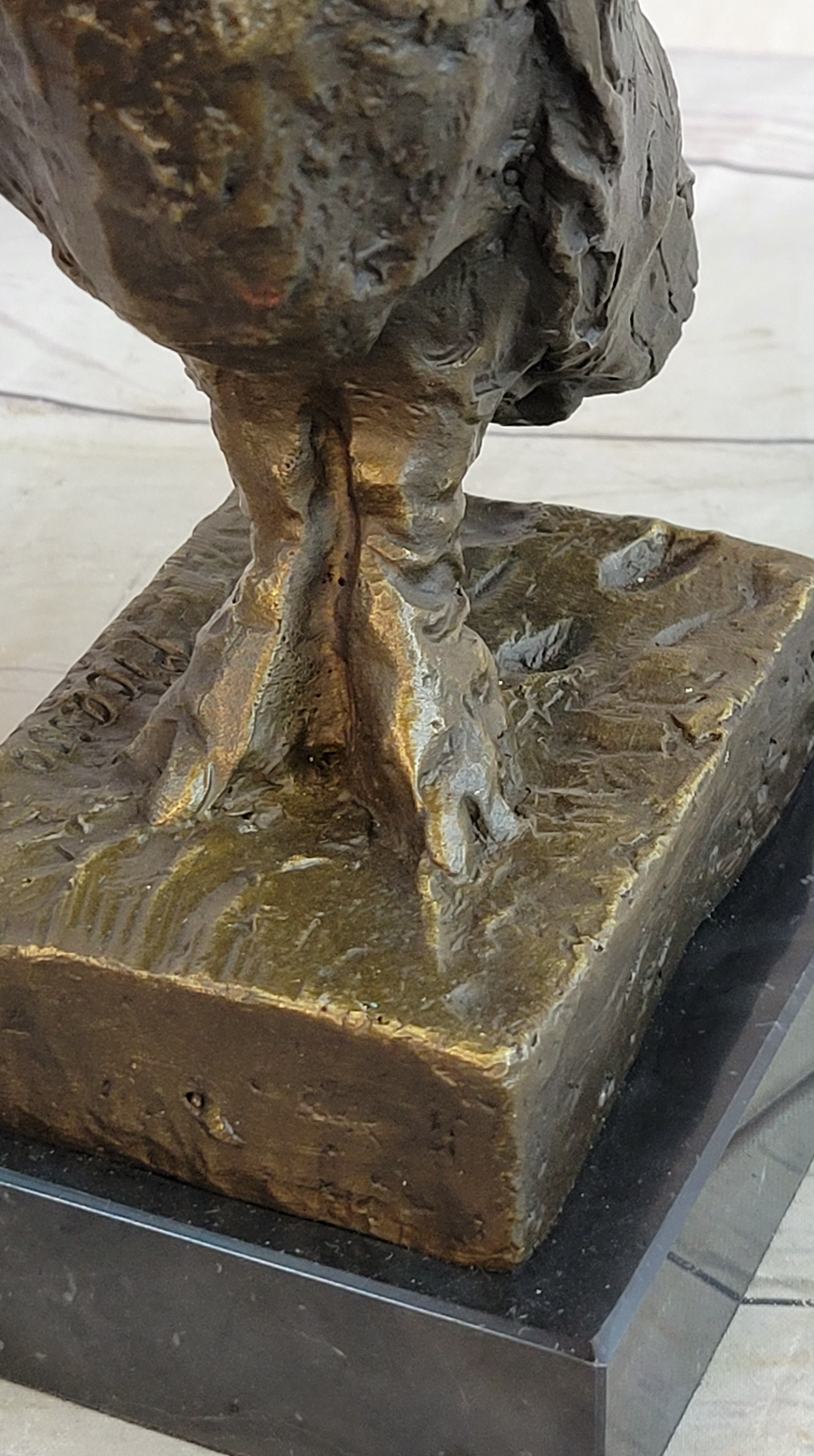 OWL by Pablo Picasso Bronze Statue Sculpture Bird Figure 9" x 8"