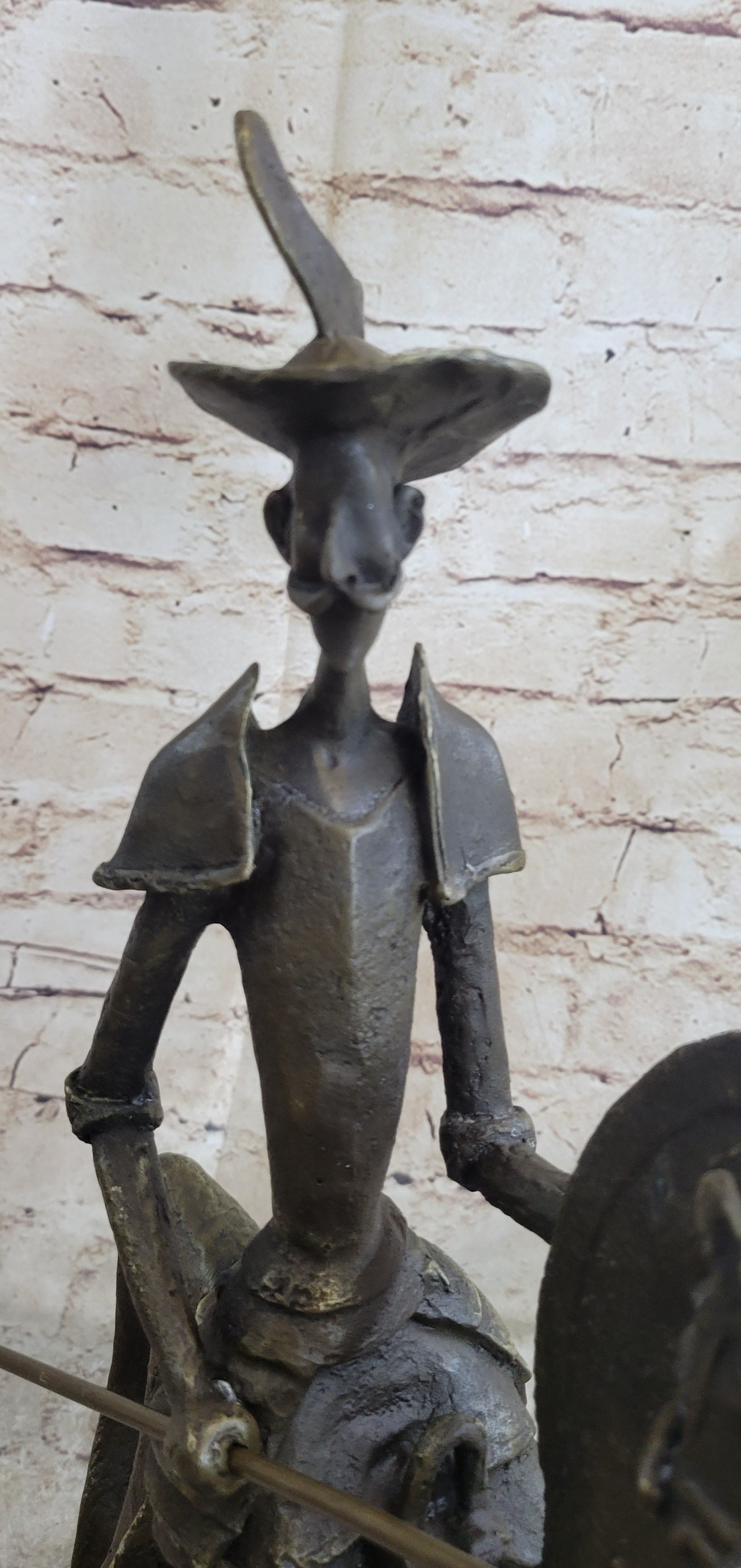 Salvador Dali Don Quixote On Horse Bronze Sculpture Statue Mythical Figure Art