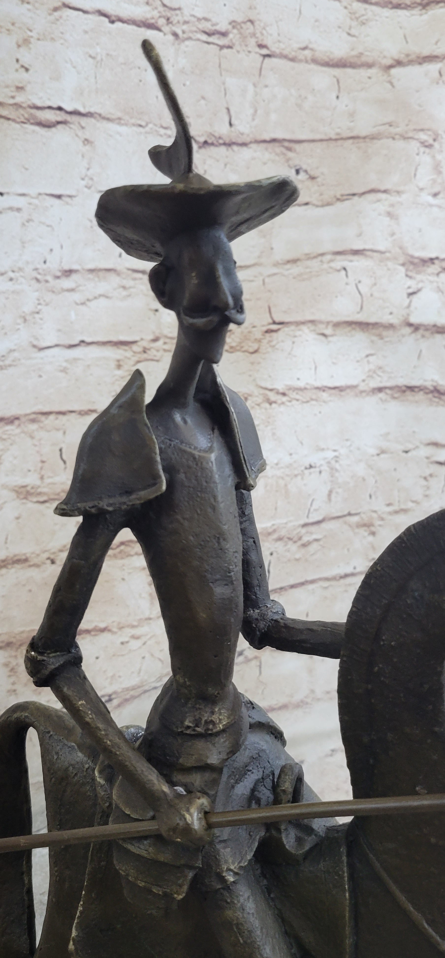 Salvador Dali Don Quixote On Horse Bronze Sculpture Statue Mythical Figure Art