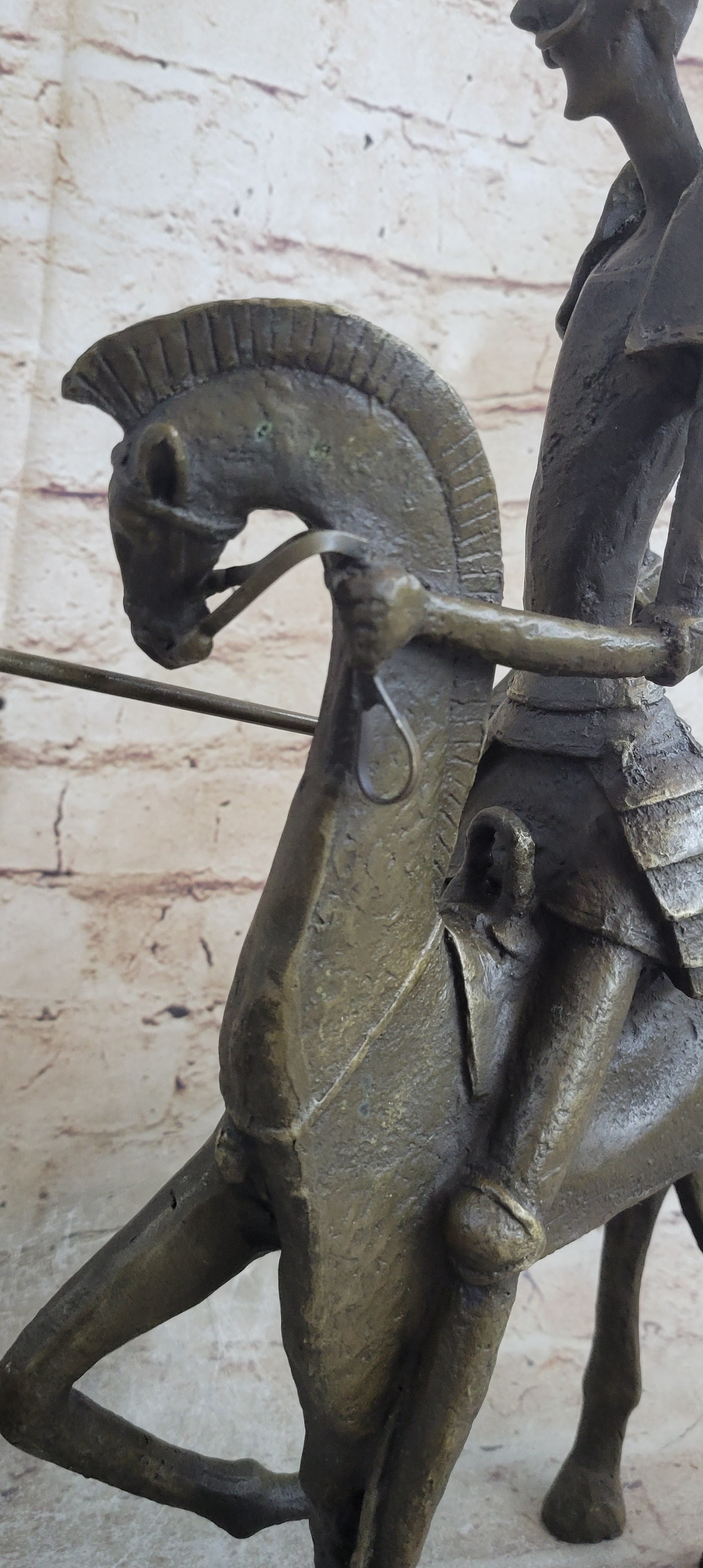 Salvador Dali Don Quixote On Horse Bronze Sculpture Statue Mythical Figure Art