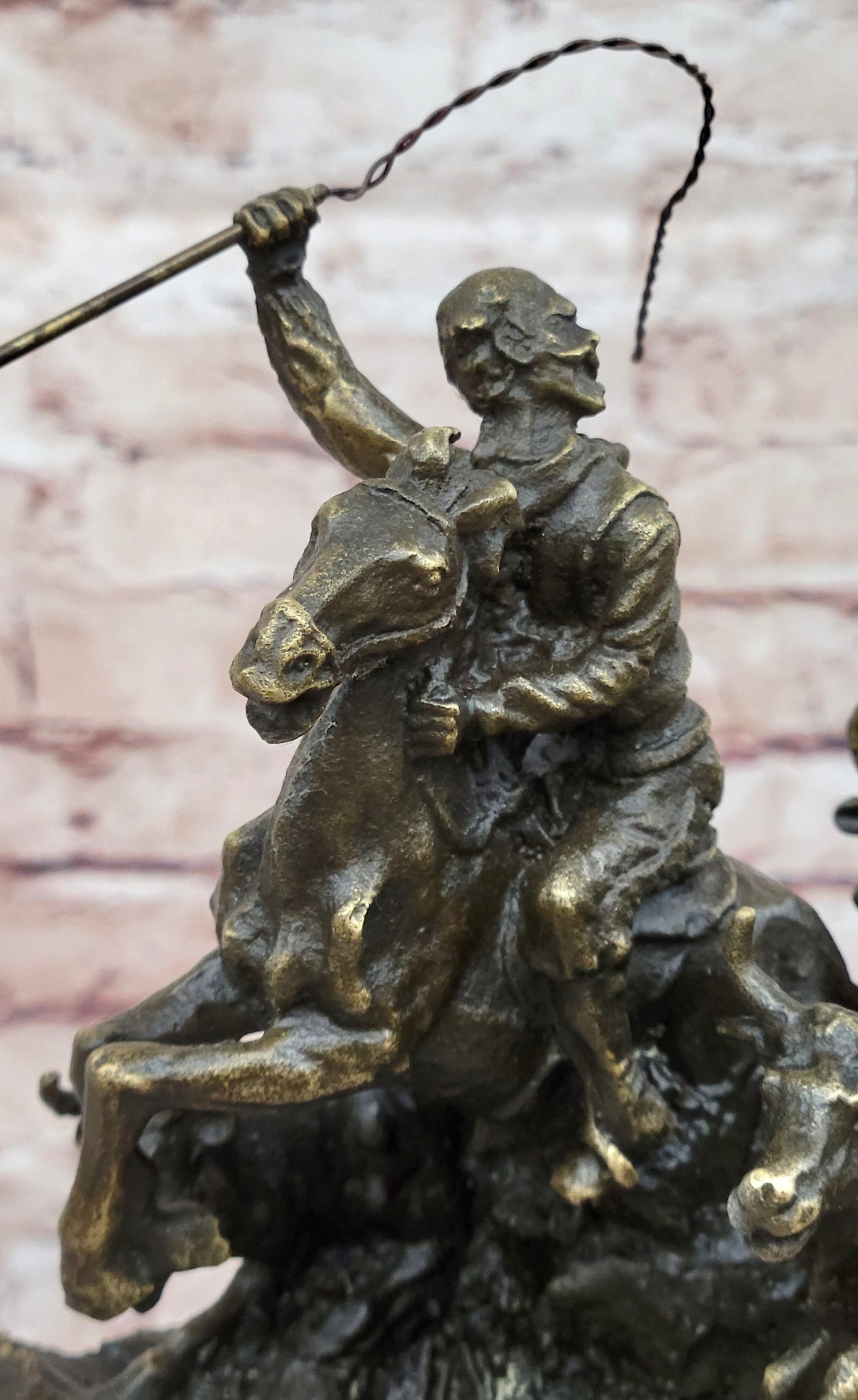 Cattle Drive Western Americana Bronze Cowboy Rancher Sculpture C.M. Russell Art