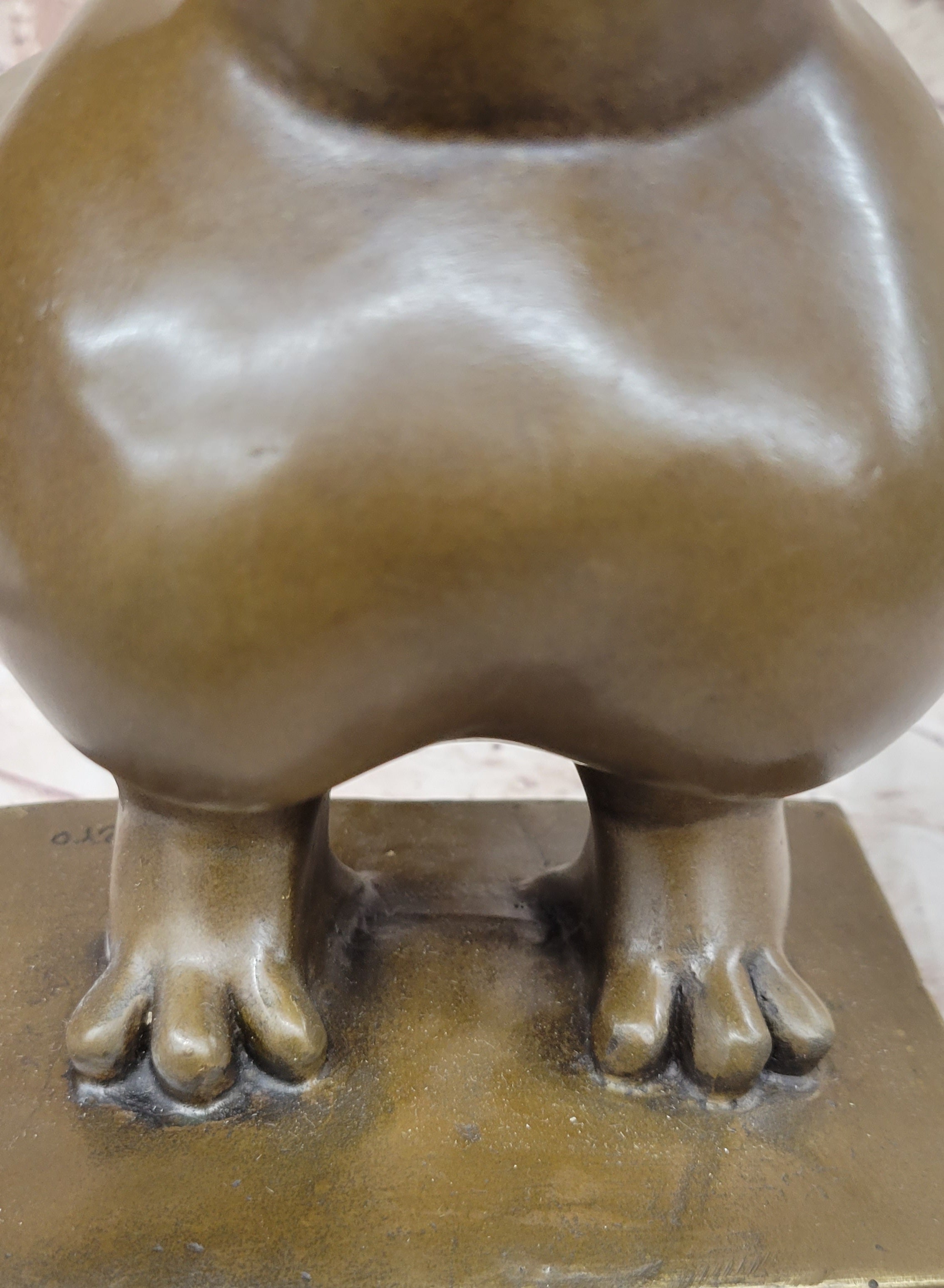 BIRD by Fernando Botero Bronze Pigeon Dove Statue Sculpture Marble Base 10" x 8"