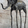 Salvador Dali Surrealist Elephant with Long Legs Bronze Metal Sculpture Statue Figurine