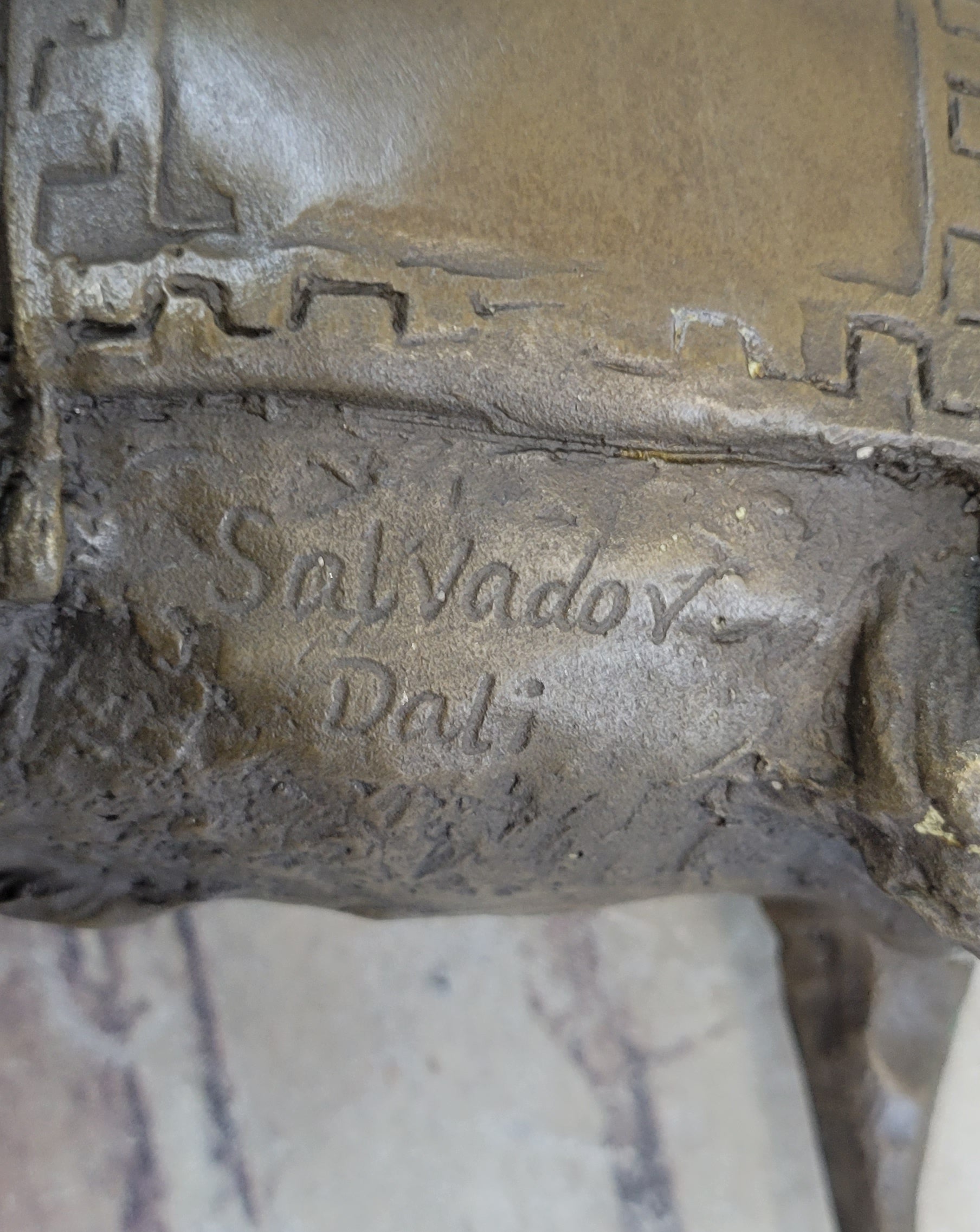 Salvador Dali Surrealist Elephant with Long Legs Bronze Metal Sculpture Statue Figurine