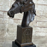 Horse Head Bronze Bust Statue Sculpture Figure Original Art Decor Equestrian 10.5" x 6"