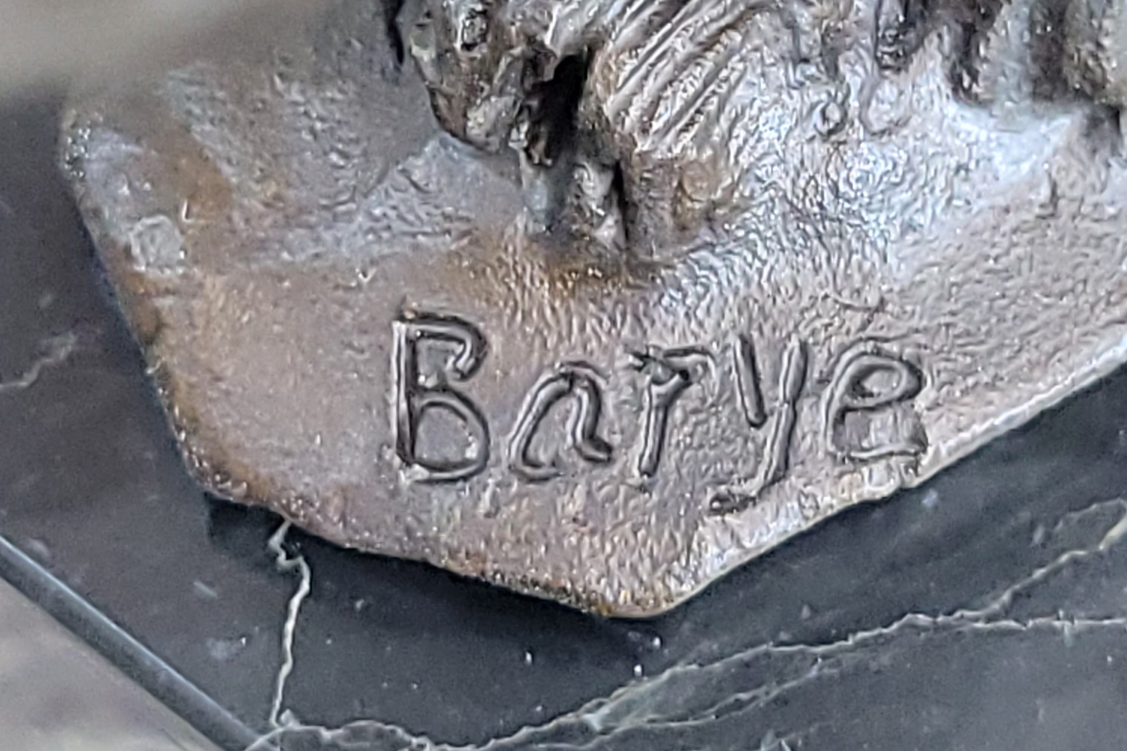 Hot Cast Jumping Lion by Barye French Animal Artist Bronze Sculpture Figurine NR